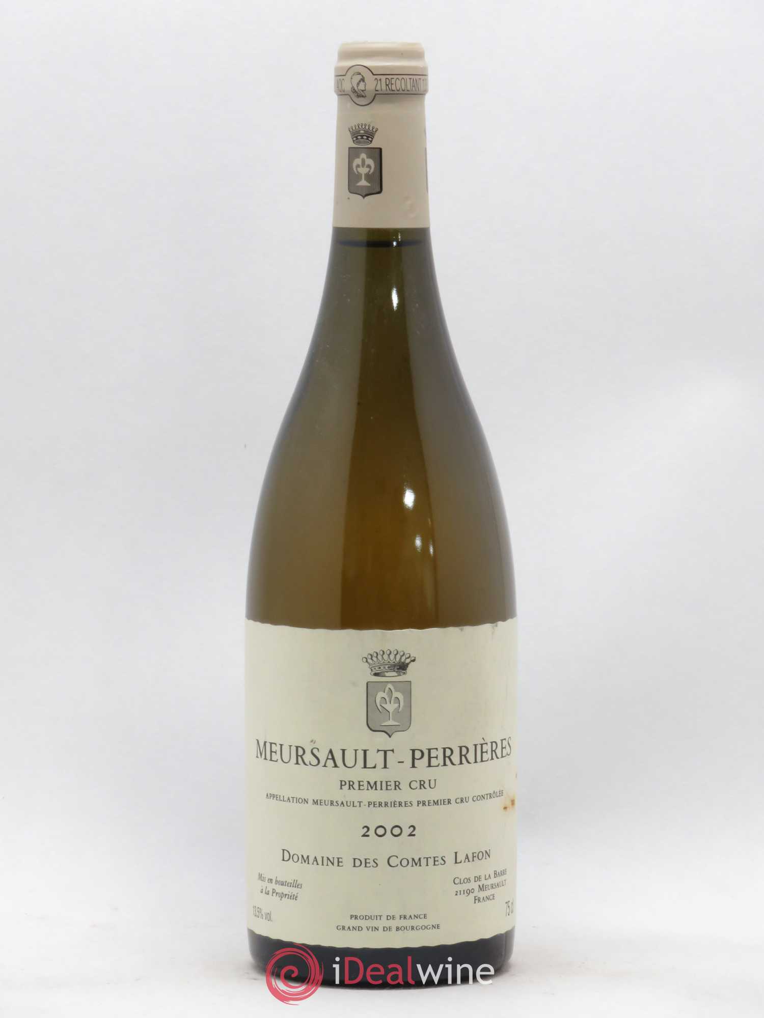 Meursault 1er Cru Perrières Comtes Lafon (Domaine des) 2002 - Lot de 1 bouteille - 0