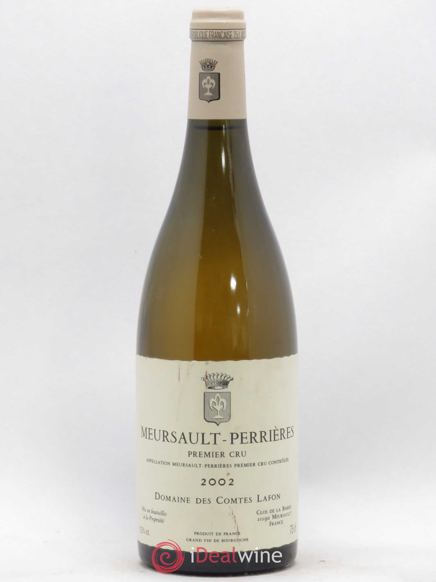 Meursault 1er Cru Perrières Comtes Lafon (Domaine des) 2002 - Lot de 1 bouteille - 0
