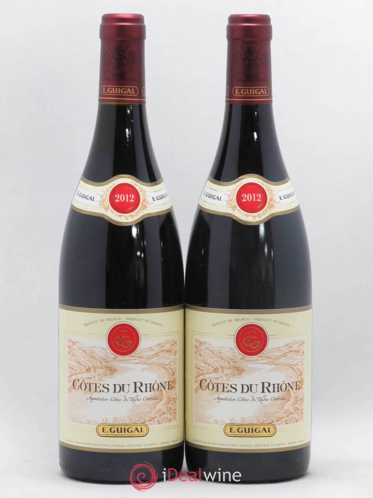 Côtes-du-Rhône Guigal (sans prix de réserve) 2012 - Lot de 2 bouteilles - 0