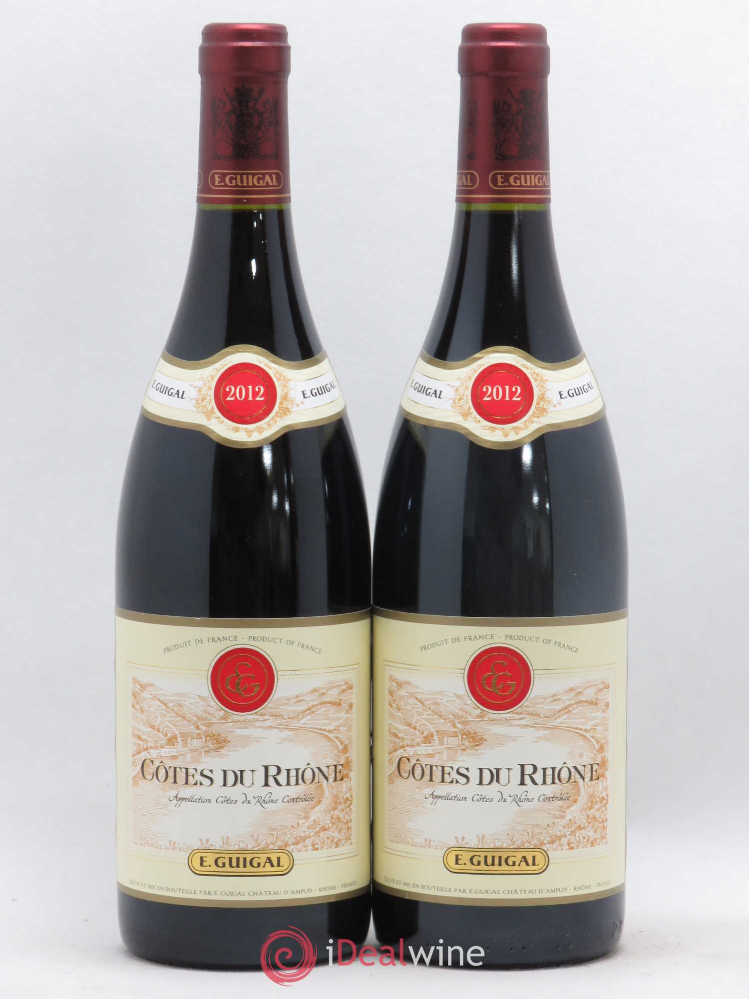 Côtes-du-Rhône Guigal (sans prix de réserve) 2012 - Lot de 2 bouteilles - 0