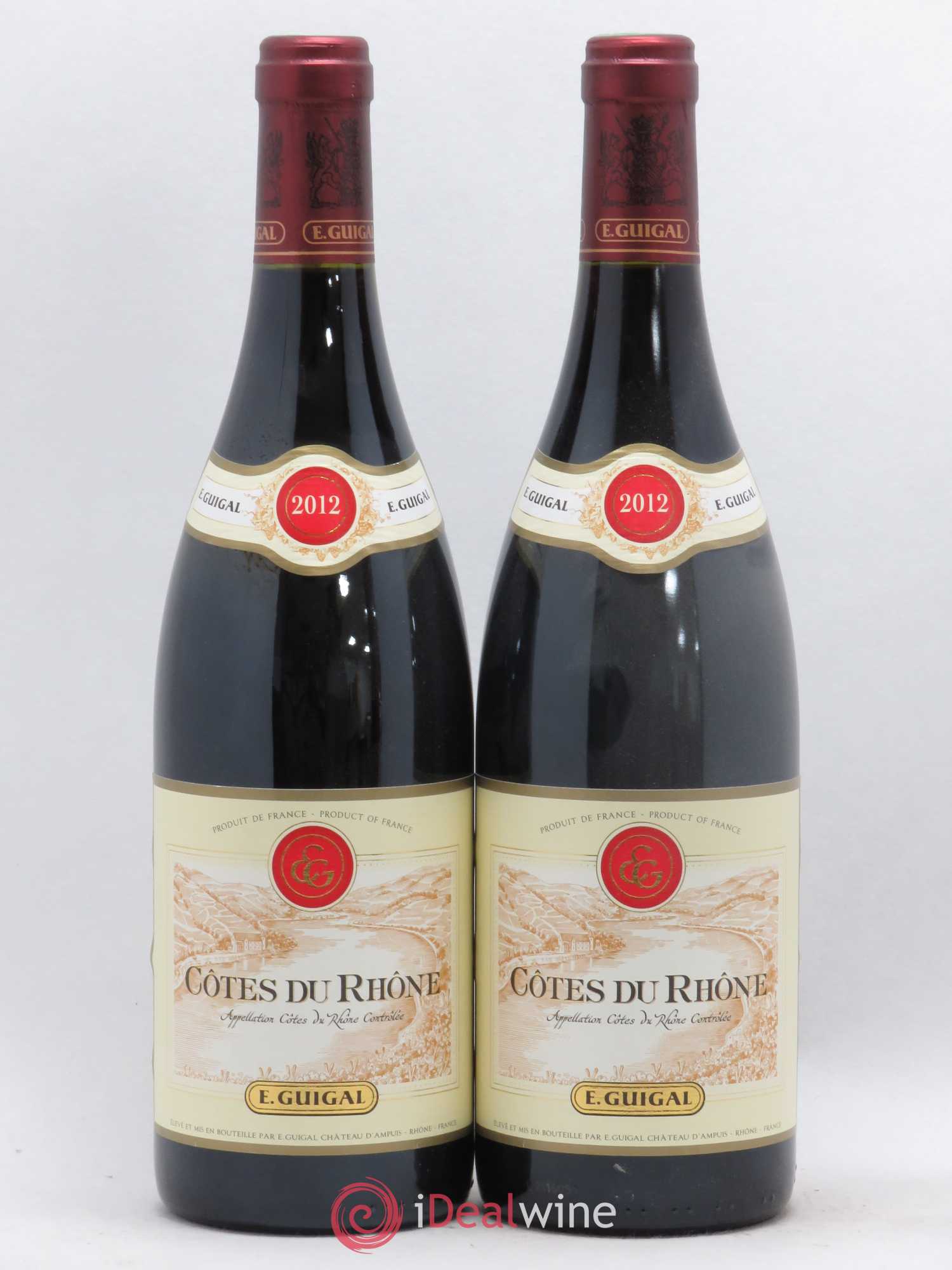 Côtes-du-Rhône Guigal (sans prix de réserve) 2012 - Lot de 2 bouteilles - 0