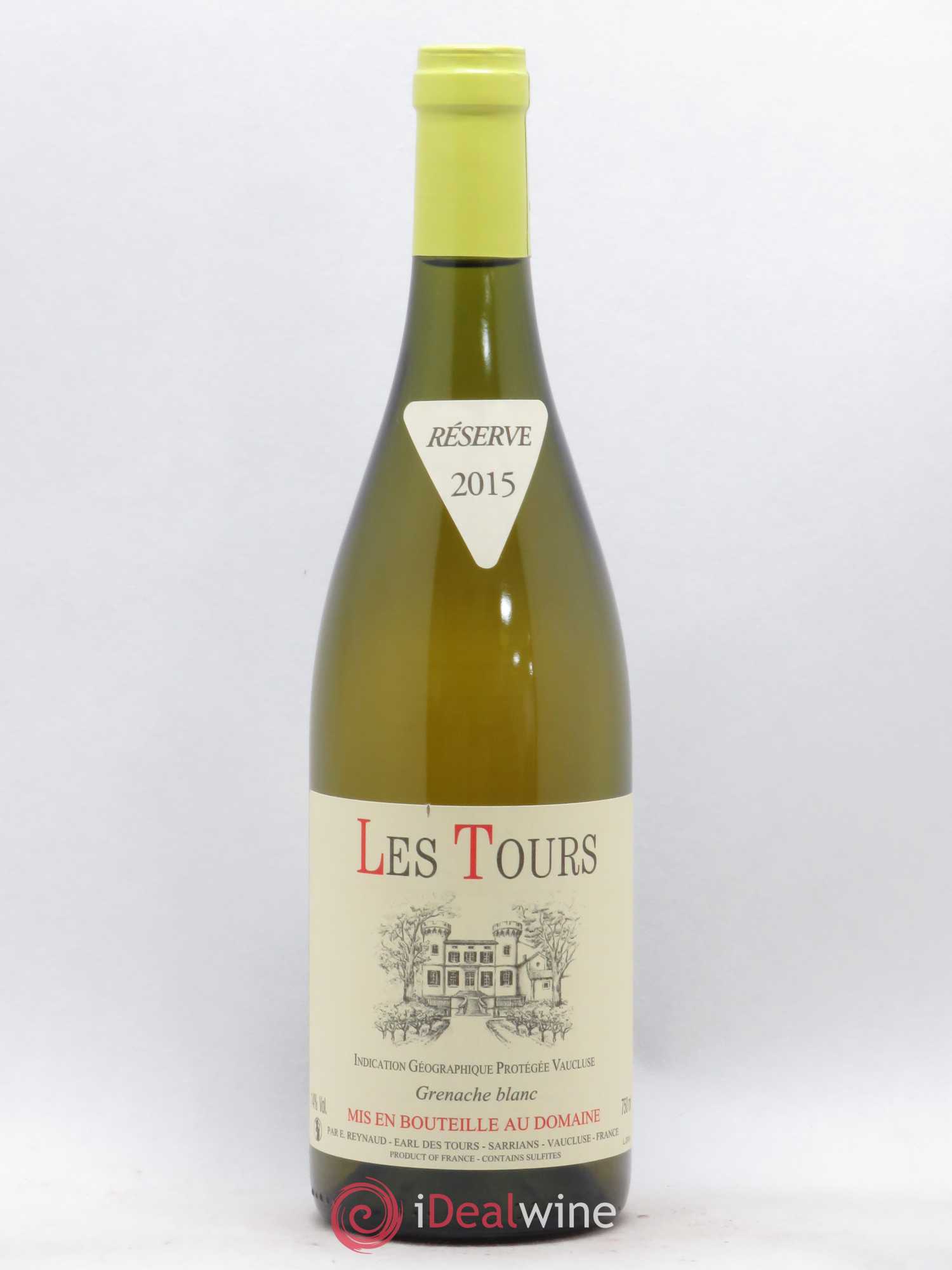 Vaucluse (Vin de Pays de Vaucluse) Les Tours Grenache Blanc Emmanuel Reynaud 2015 - Lot de 1 bouteille - 0