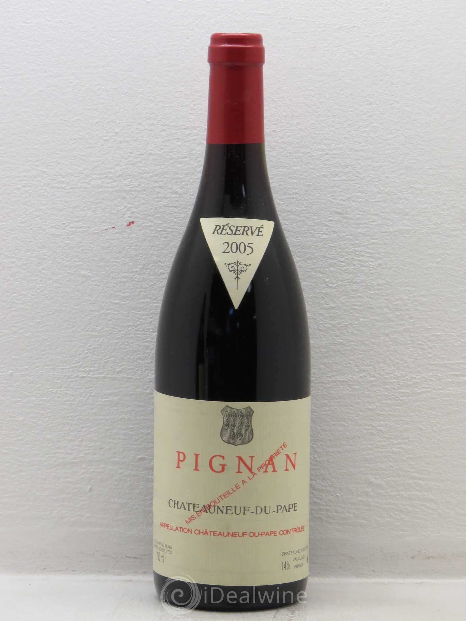 Châteauneuf-du-Pape Pignan Emmanuel Reynaud 2005 - Lot de 1 bouteille - 0