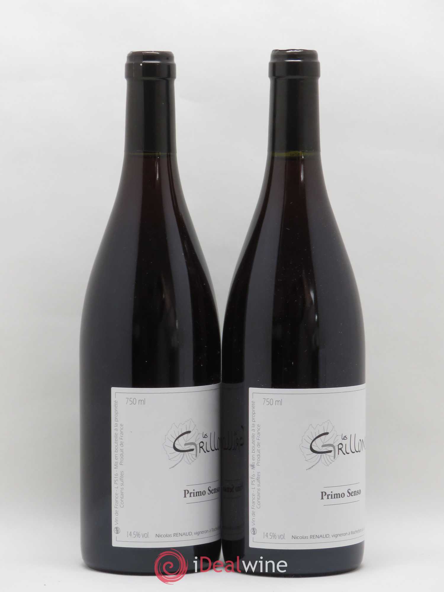 Vin de France Clos des Grillons Primo Senso 2016 - Lot de 2 bouteilles - 1