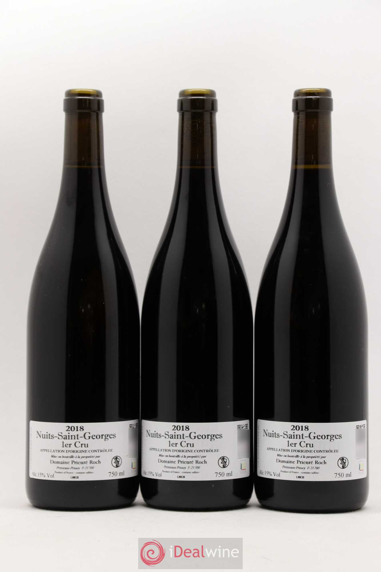 Nuits-Saint-Georges 1er Cru Prieuré Roch 2018 - Posten von 3 Flaschen - 1