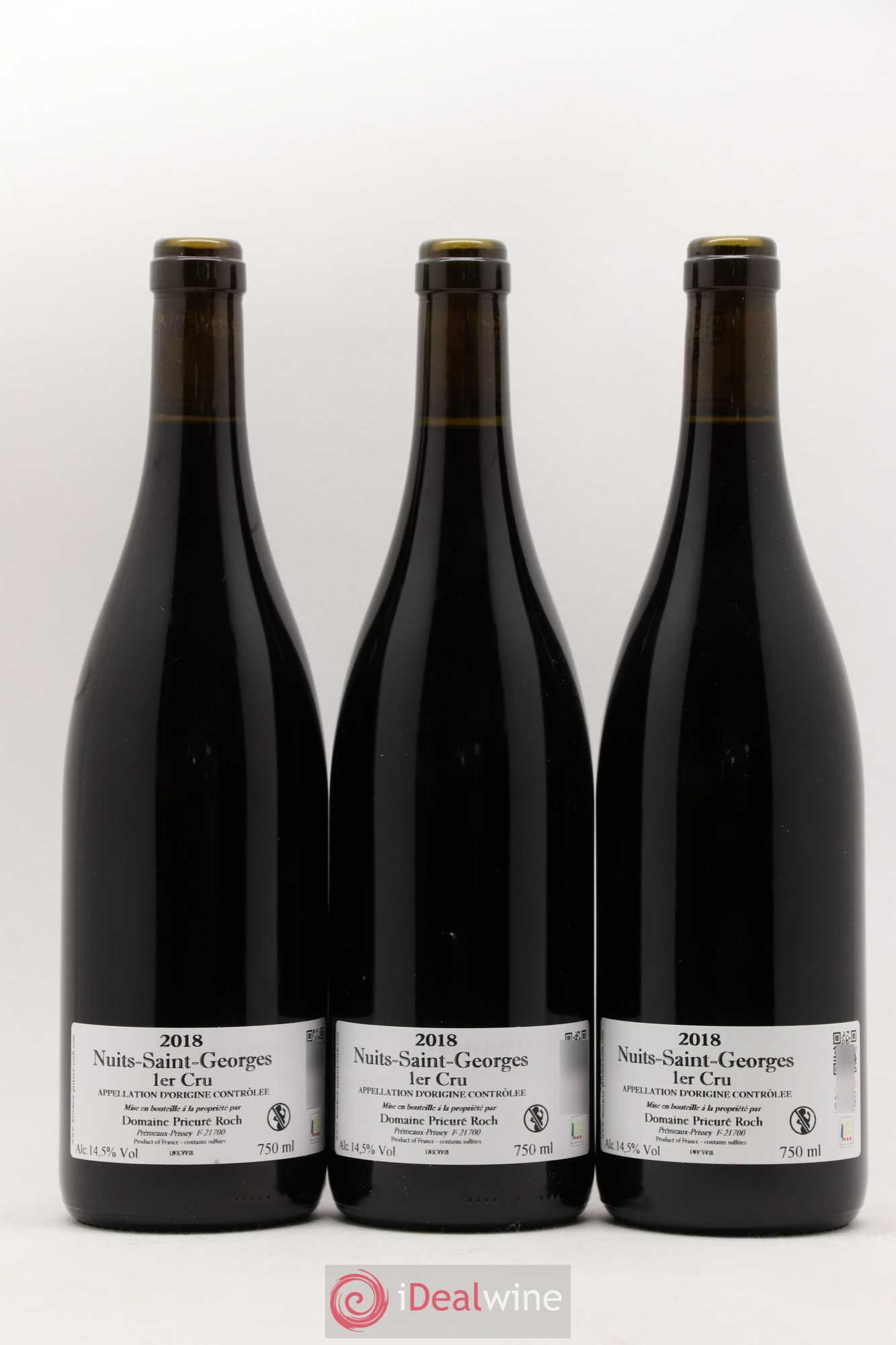 Nuits-Saint-Georges 1er Cru Vieilles Vignes Prieuré Roch 2018 - Lot de 3 bouteilles - 1