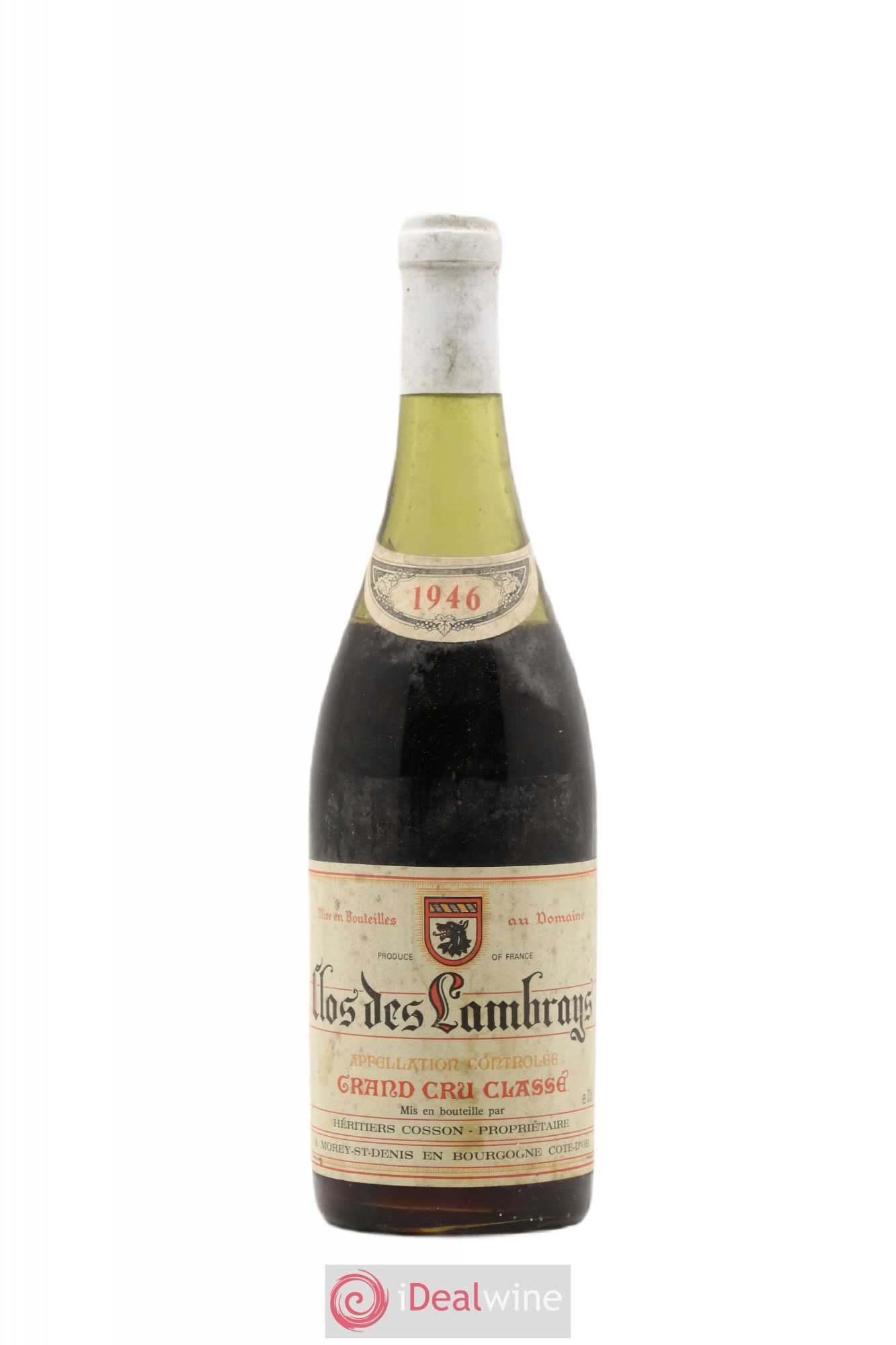 Clos des Lambrays Grand Cru Domaine des Lambrays 1946 - Lot de 1 bouteille - 0