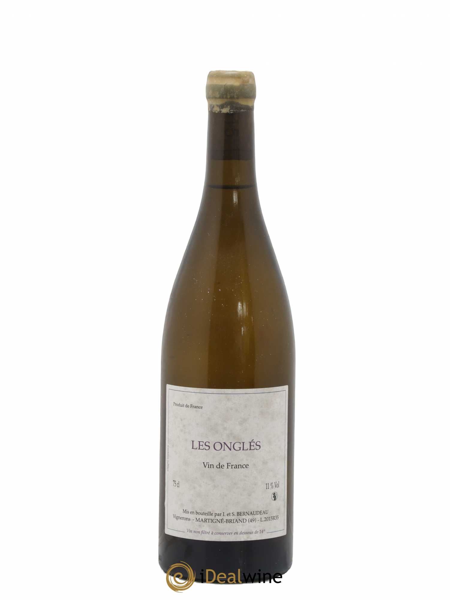Vin de France Les Onglés Stéphane Bernaudeau 2015 - Lot de 1 bouteille - 0