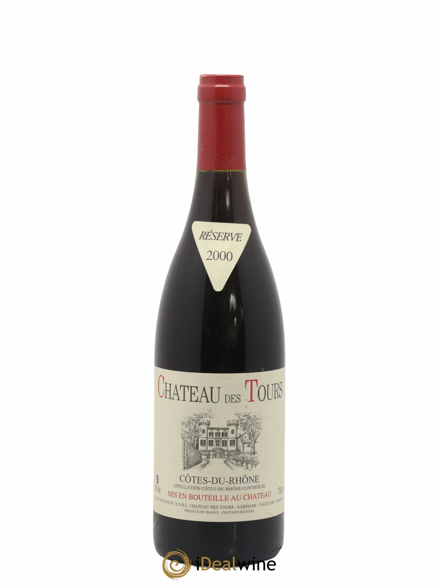 Côtes-du-Rhône Château des Tours Emmanuel Reynaud 2000 - Lot de 1 bouteille - 0