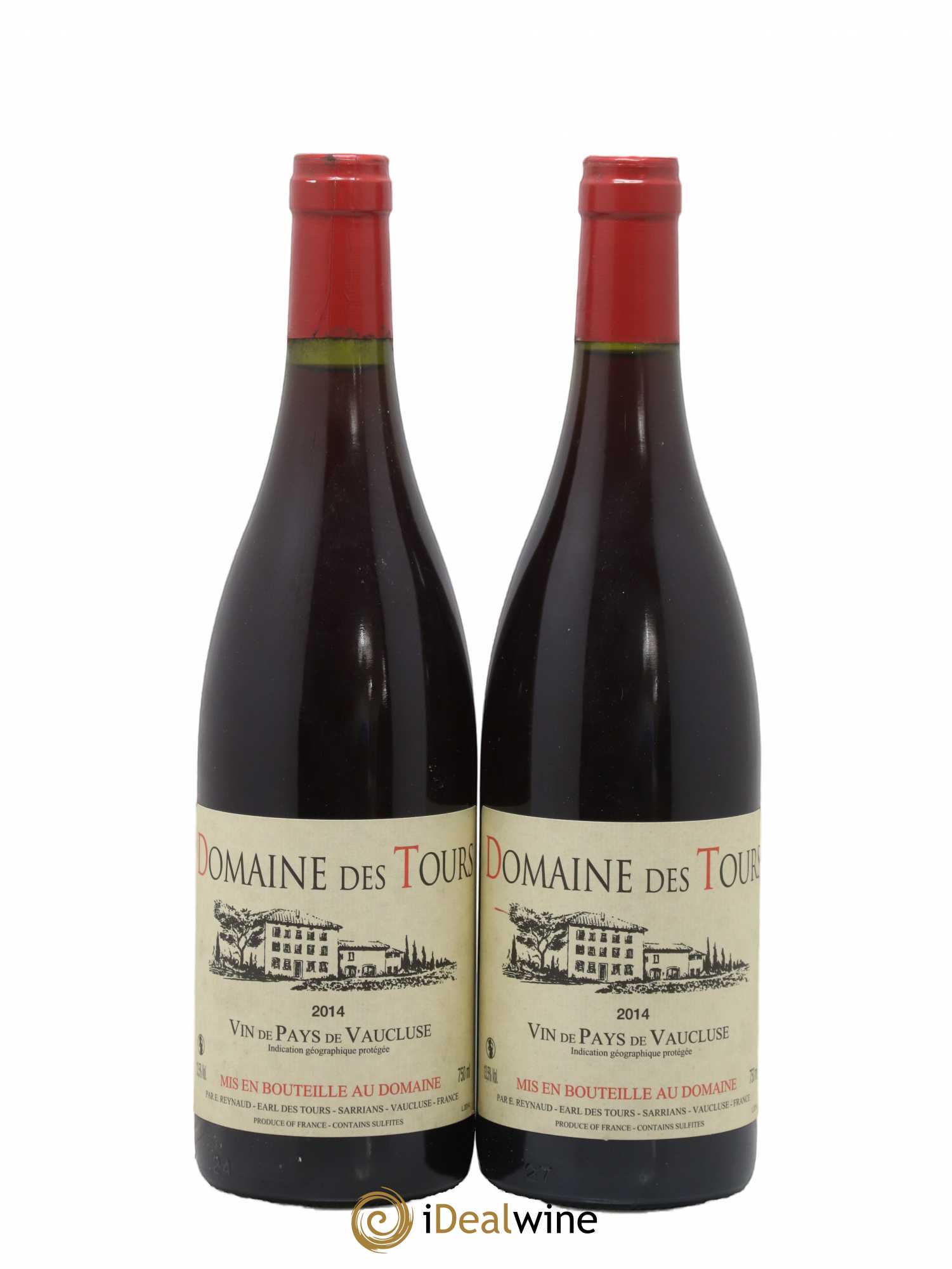 Vaucluse (Vin de Pays de Vaucluse) Domaine des Tours Emmanuel Reynaud 2014 - Lot de 2 bouteilles - 0
