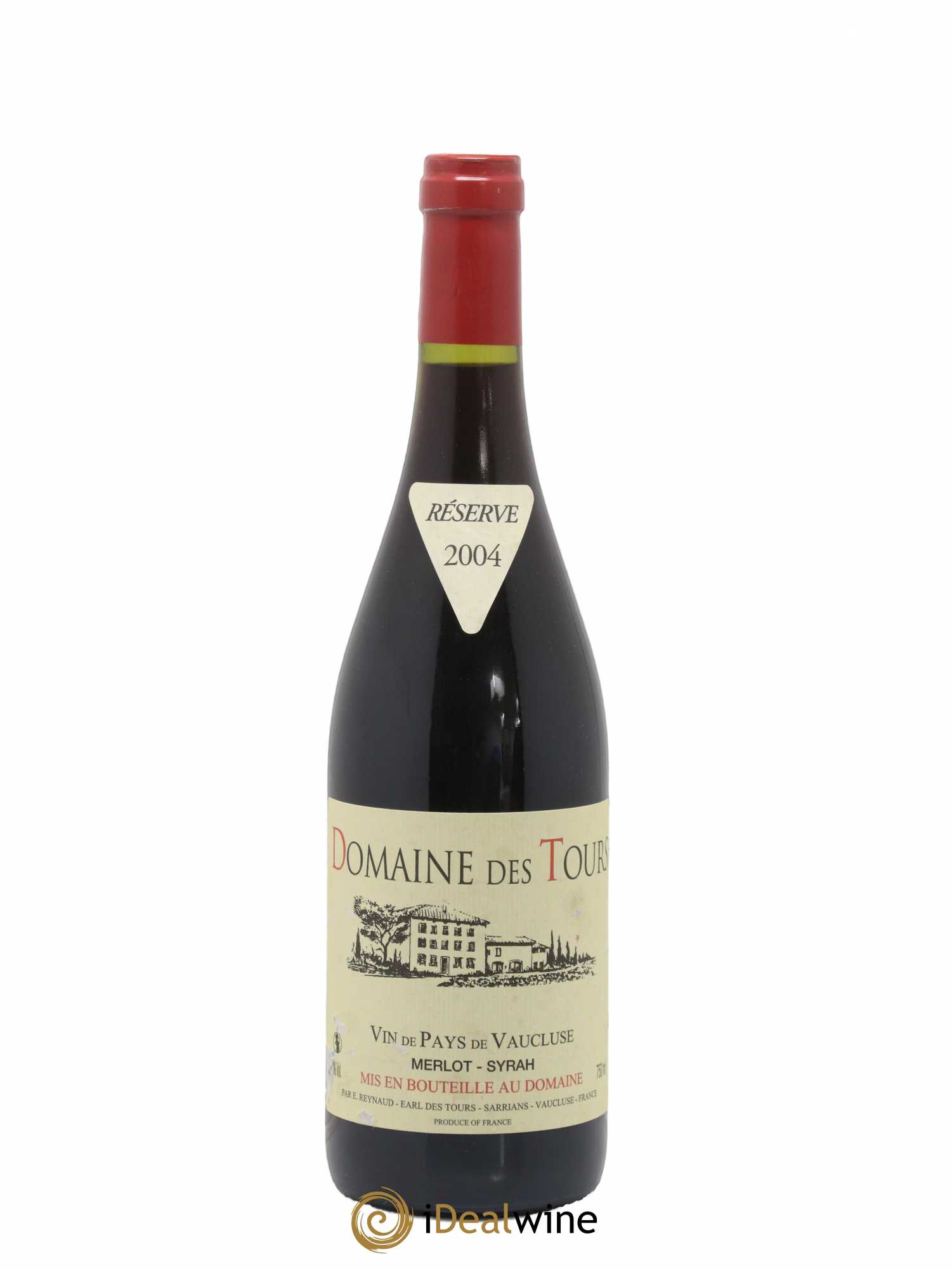 Vaucluse Domaine des Tours Merlot-Syrah Emmanuel Reynaud 2004 - Lot de 1 bouteille - 0