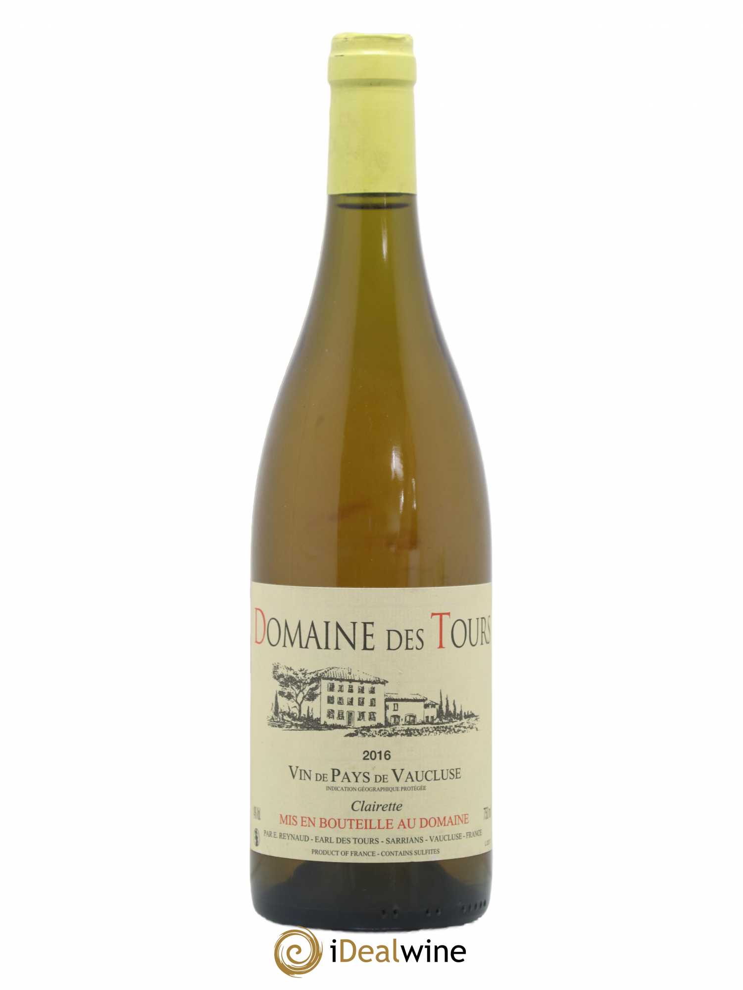 Vaucluse (Vin de Pays de Vaucluse) Domaine des Tours Emmanuel Reynaud clairette 2016 - Posten von 1 Flasche - 0