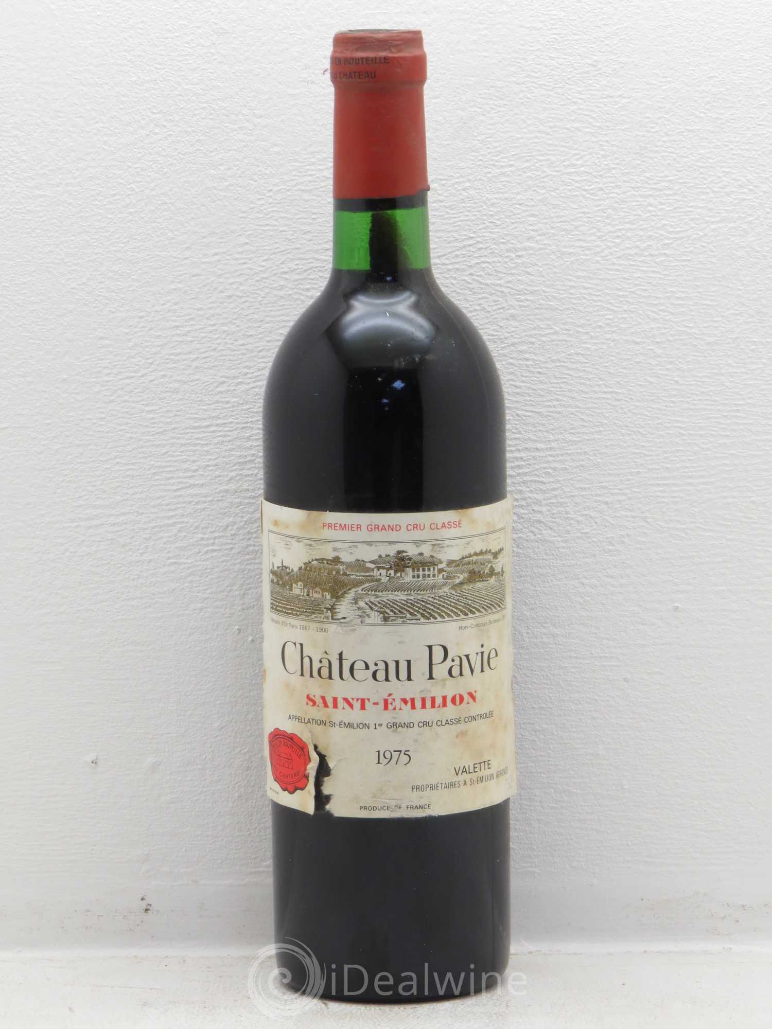 Château Pavie 1er Grand Cru Classé A (sans prix de réserve) 1975 - Lot de 1 bouteille - 0