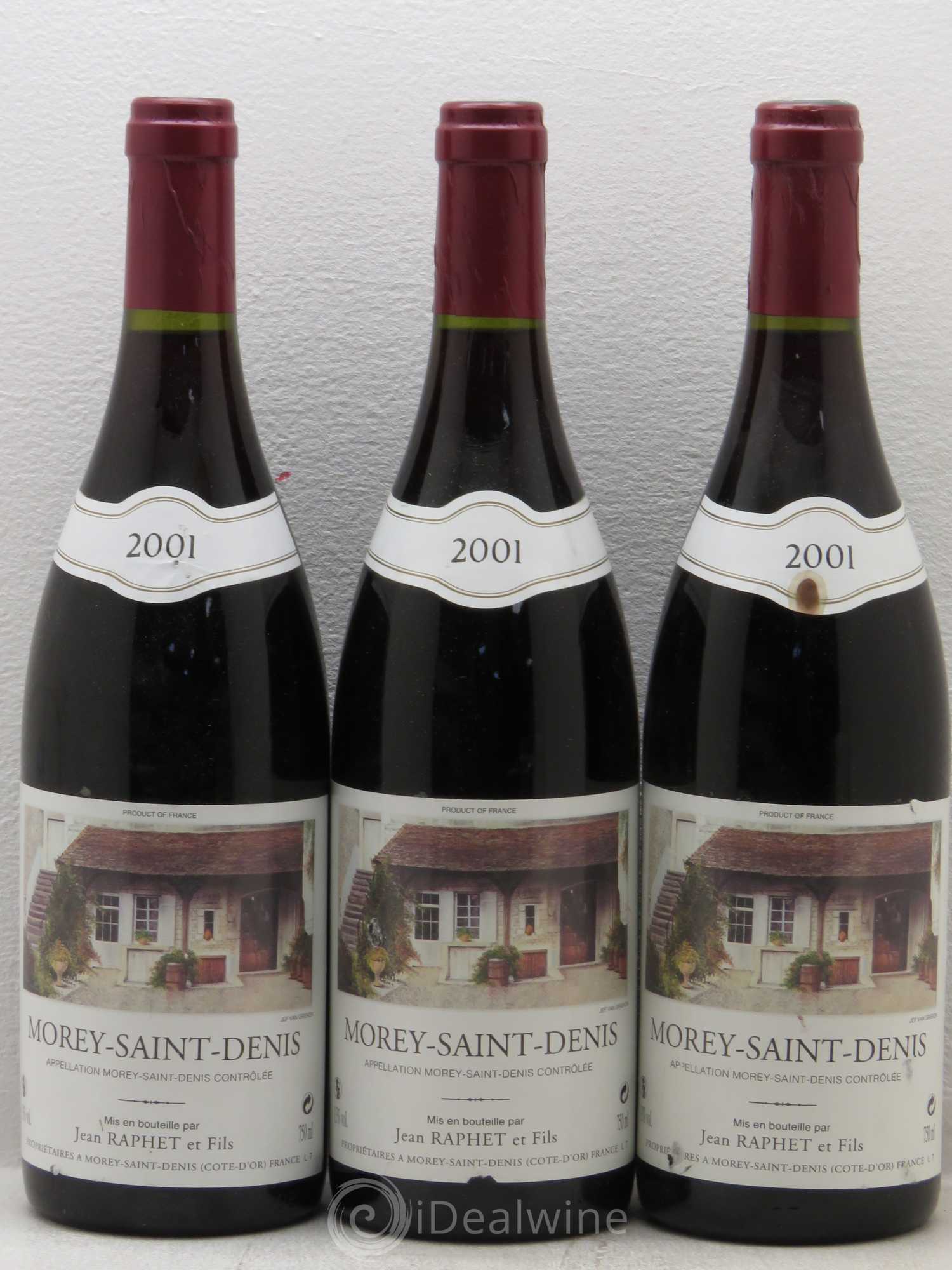 Morey-Saint-Denis Raphet (sans prix de réserve) 2001 - Posten von 6 Flaschen - 1