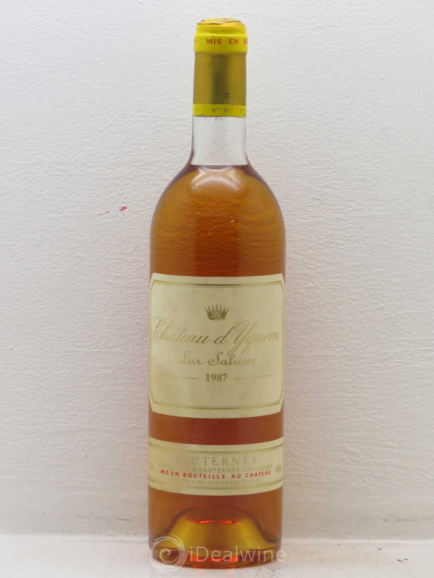 Château d' Yquem 1er Cru Classé Supérieur (senza prezzo di riserva) 1987 - Lotto di 1 bottiglia - 0