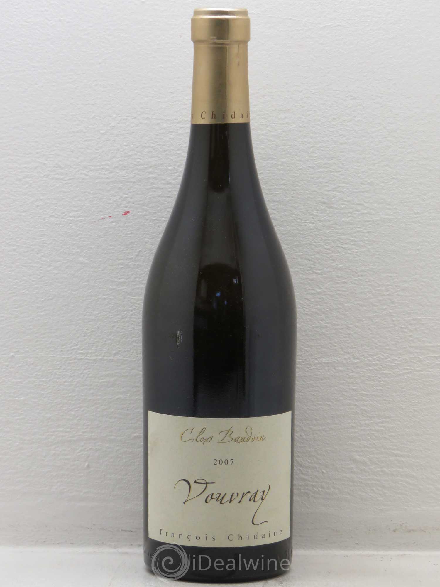 Vouvray Clos Baudoin François Chidaine (sans prix de réserve) 2007 - Posten von 1 Flasche - 0