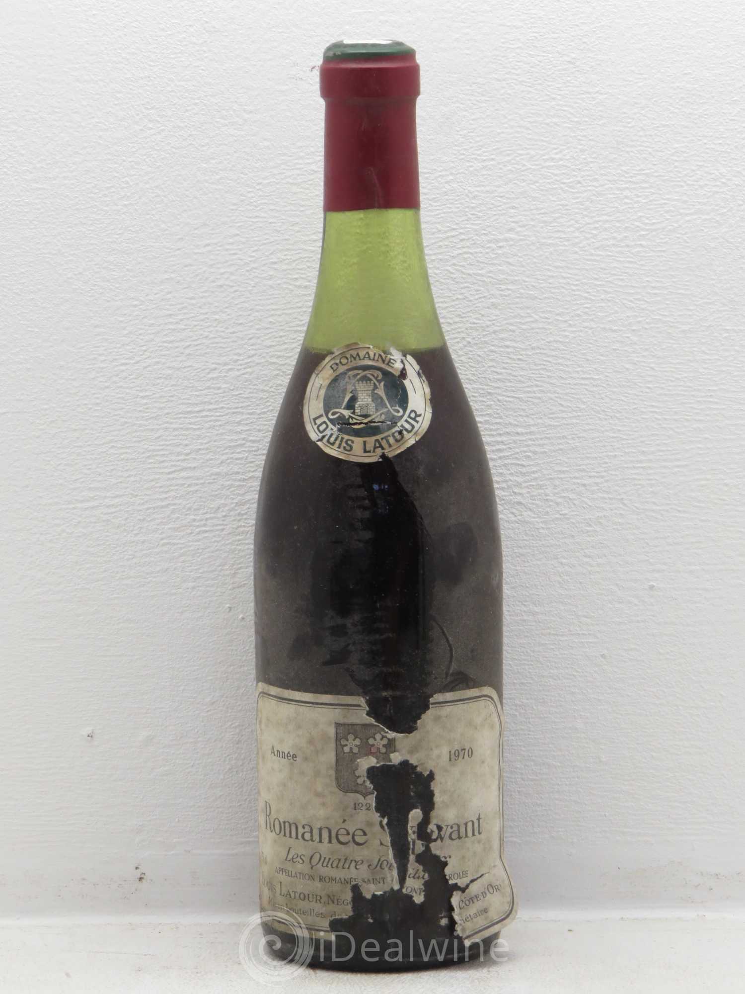 Romanée-Saint-Vivant Grand Cru Les Quatre Journaux Louis Latour (sans prix de réserve) 1970 - Lot de 1 bouteille - 0