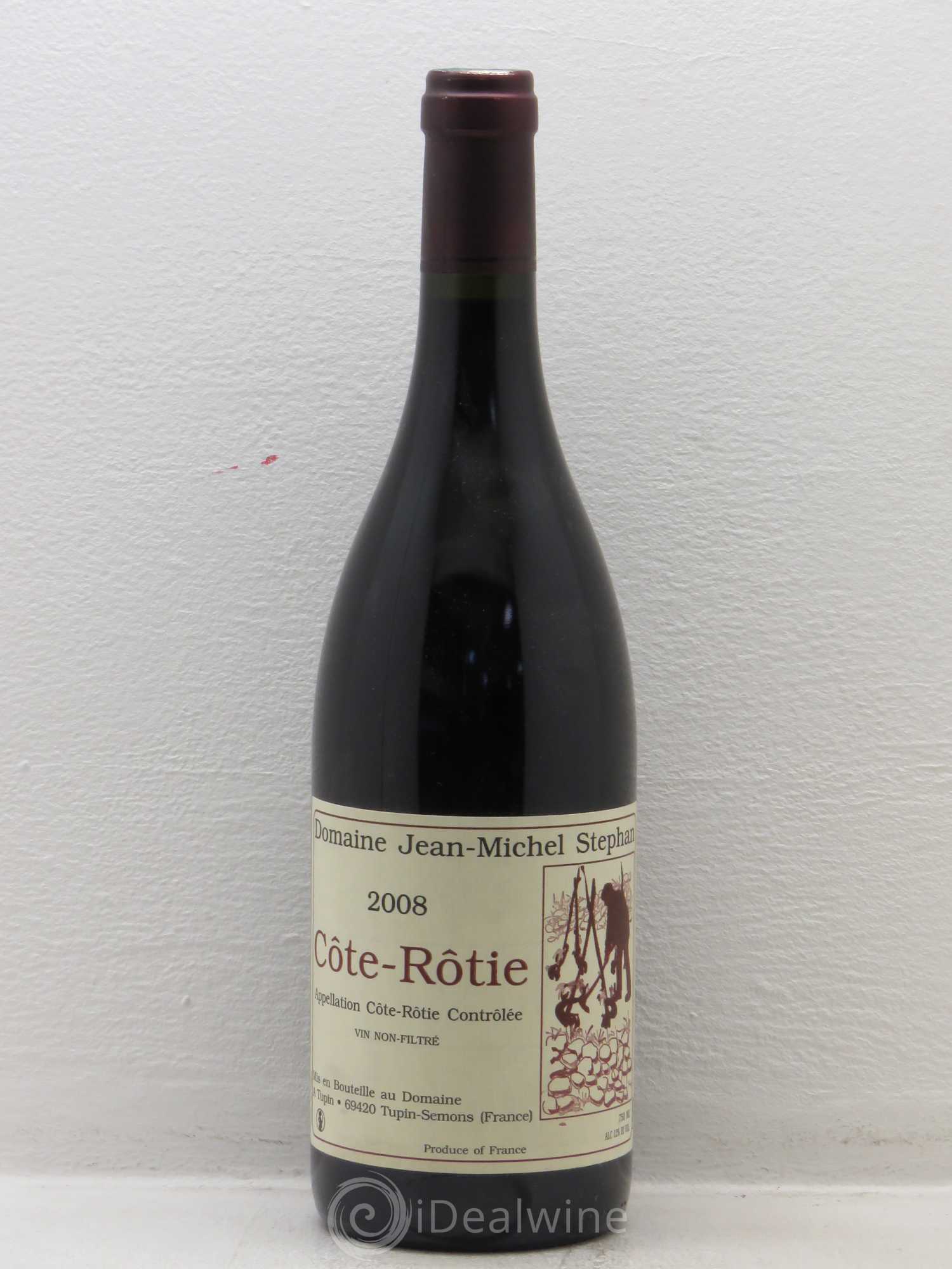 Côte-Rôtie Jean Michel Stephan 2008 - Lot de 1 bouteille - 0
