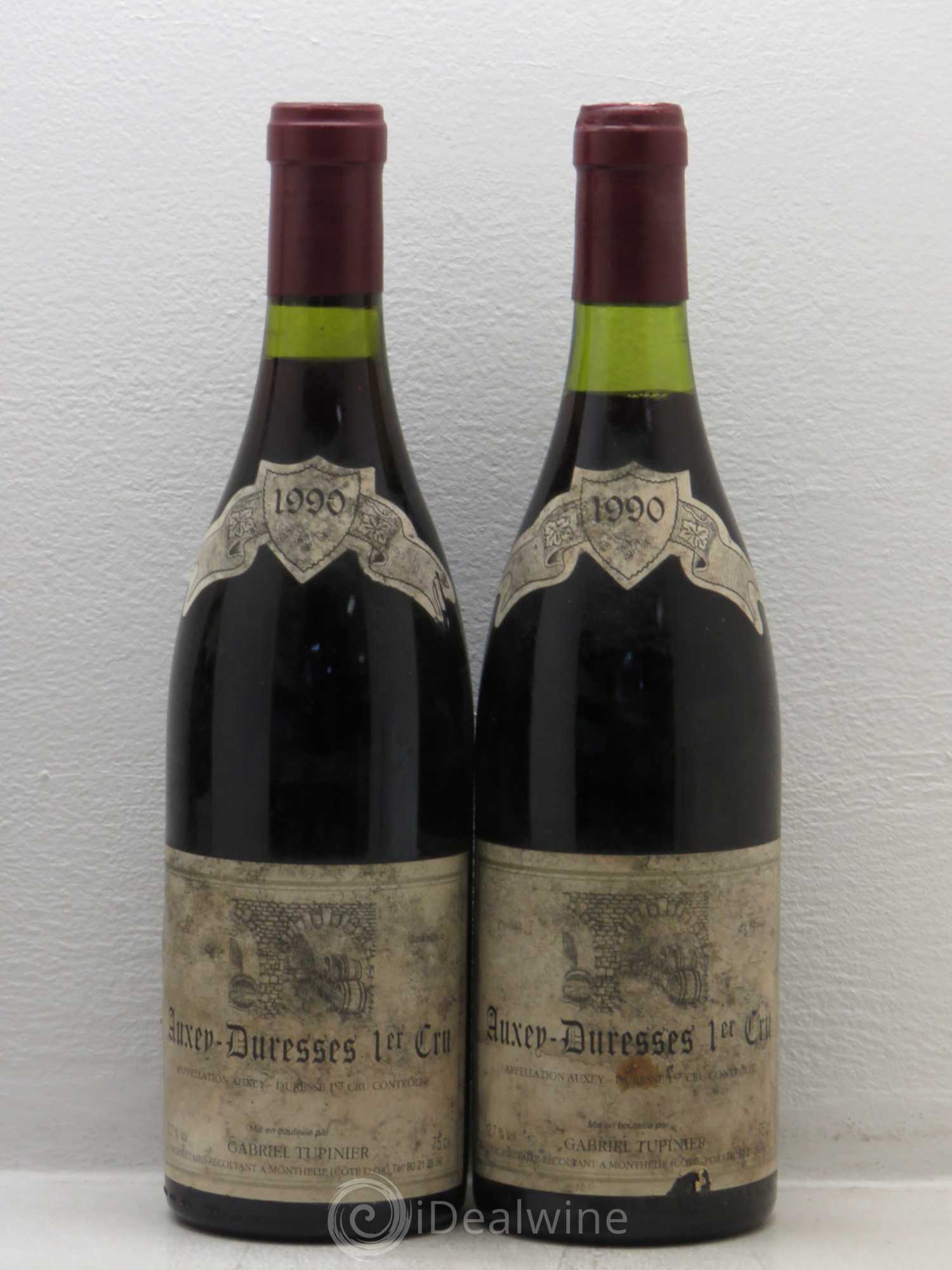 Auxey-Duresses 1er cru G.Tupinier (sans prix de réserve) 1990 - Posten von 5 Flaschen - 2