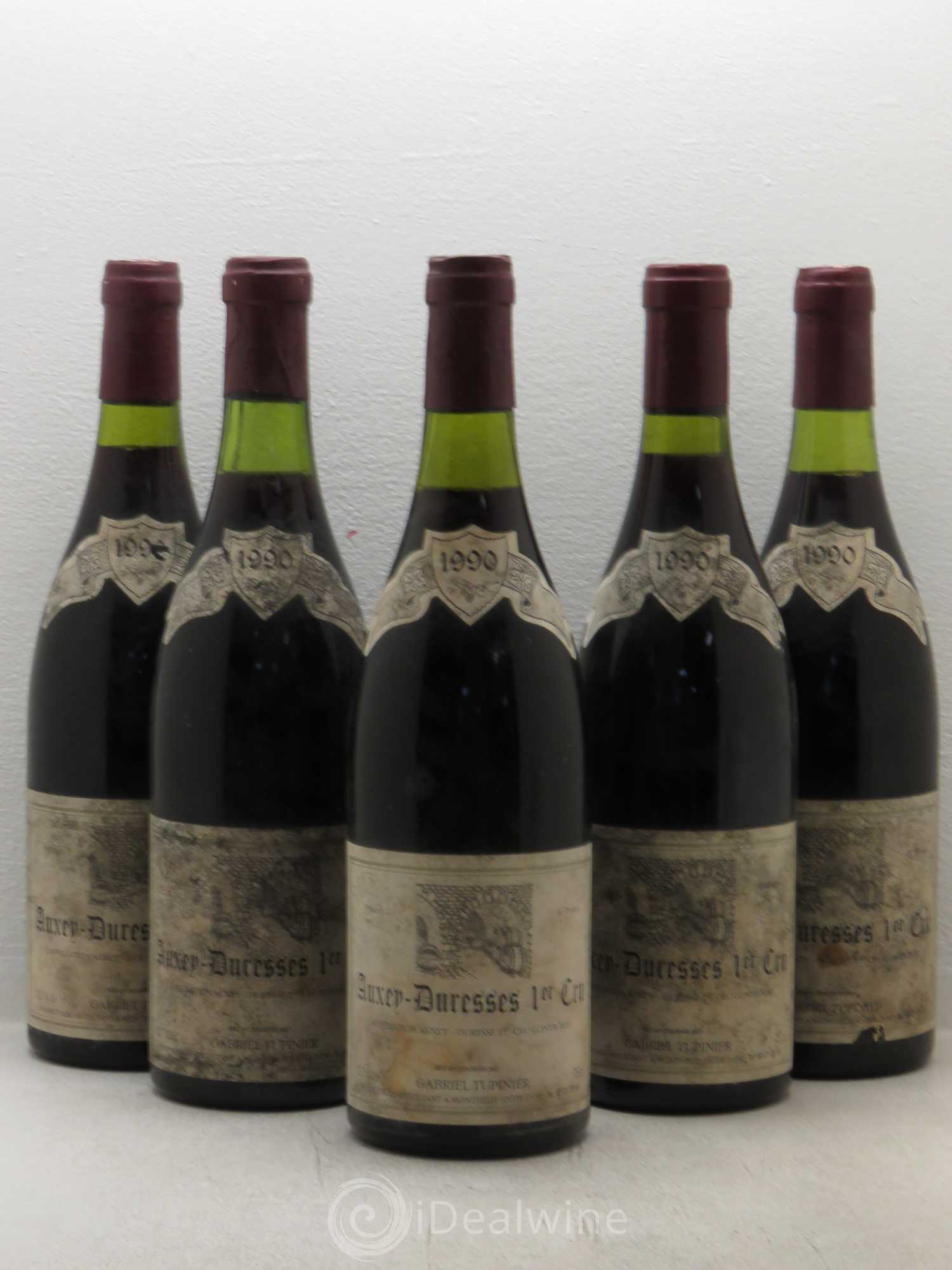 Auxey-Duresses 1er cru G.Tupinier (sans prix de réserve) 1990 - Posten von 5 Flaschen - 0