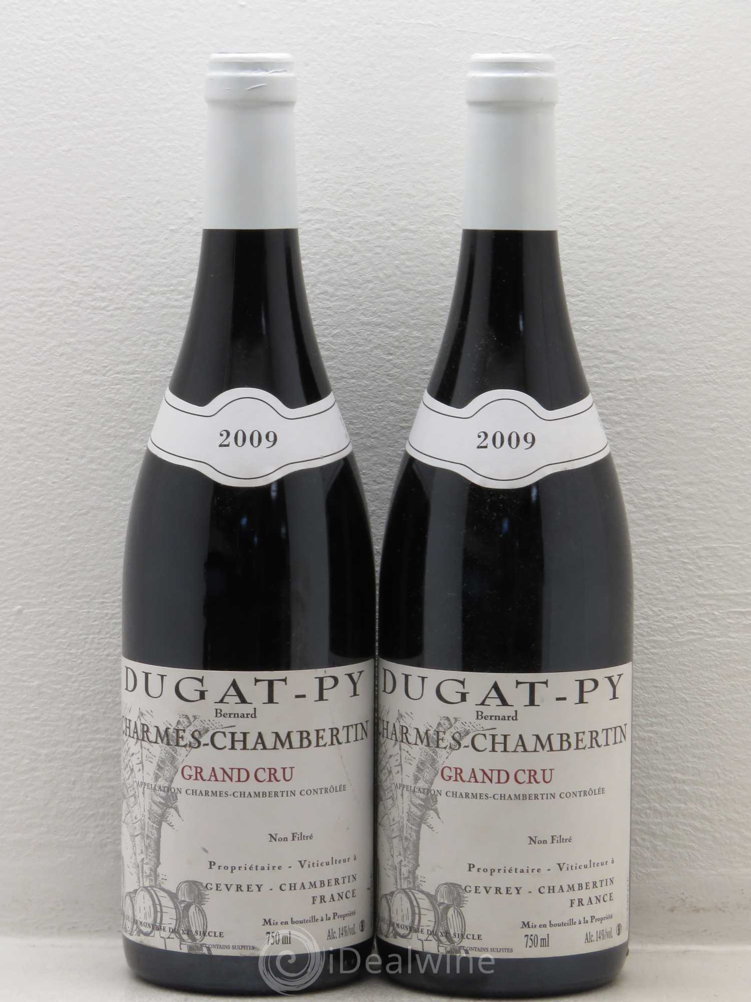 Charmes-Chambertin Grand Cru Dugat-Py (sans prix de réserve) 2009 - Lot de 2 bouteilles - 0