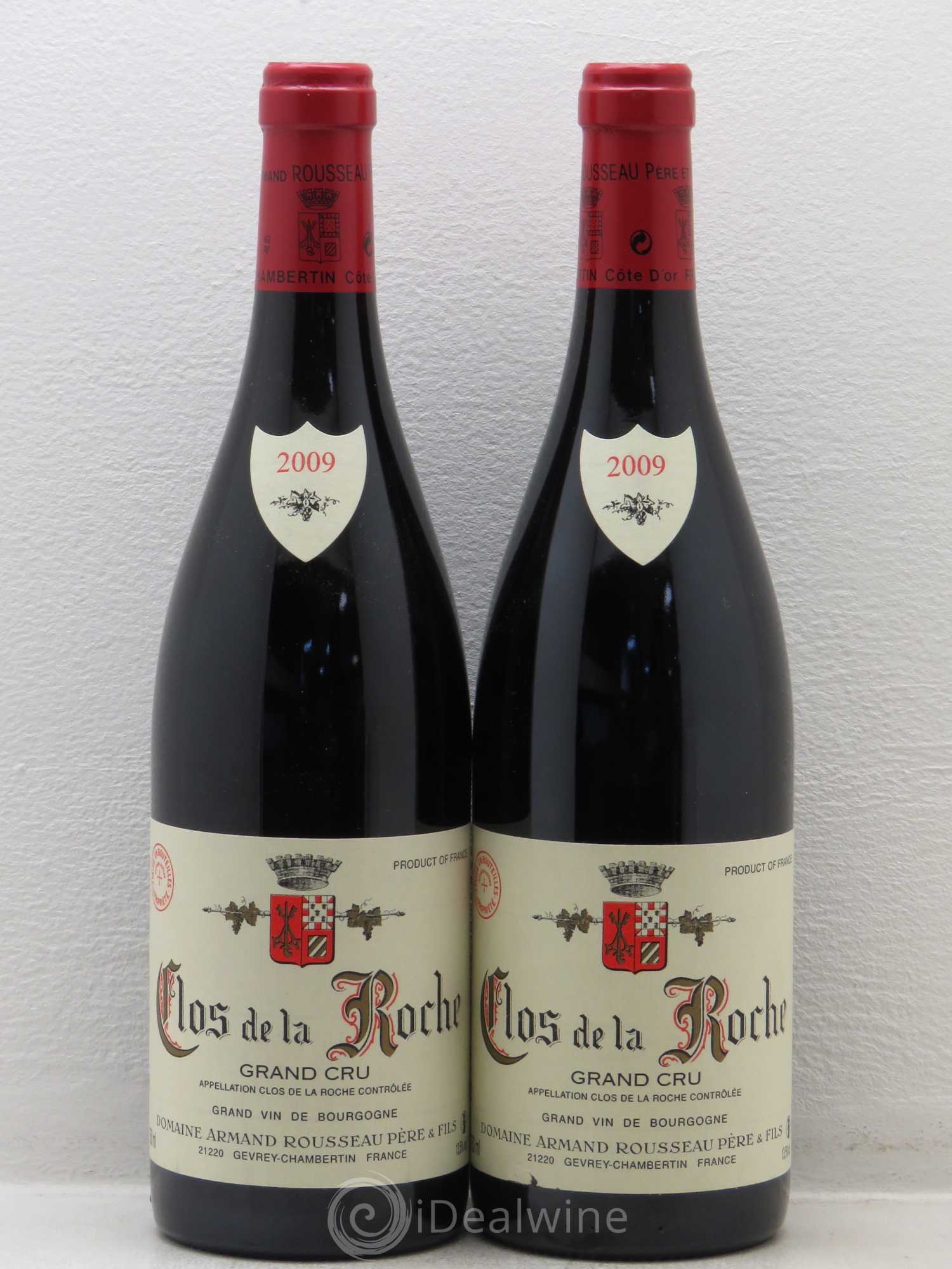 Clos de la Roche Grand Cru Armand Rousseau (Domaine) (sans prix de réserve) 2009 - Lot de 2 bouteilles - 0