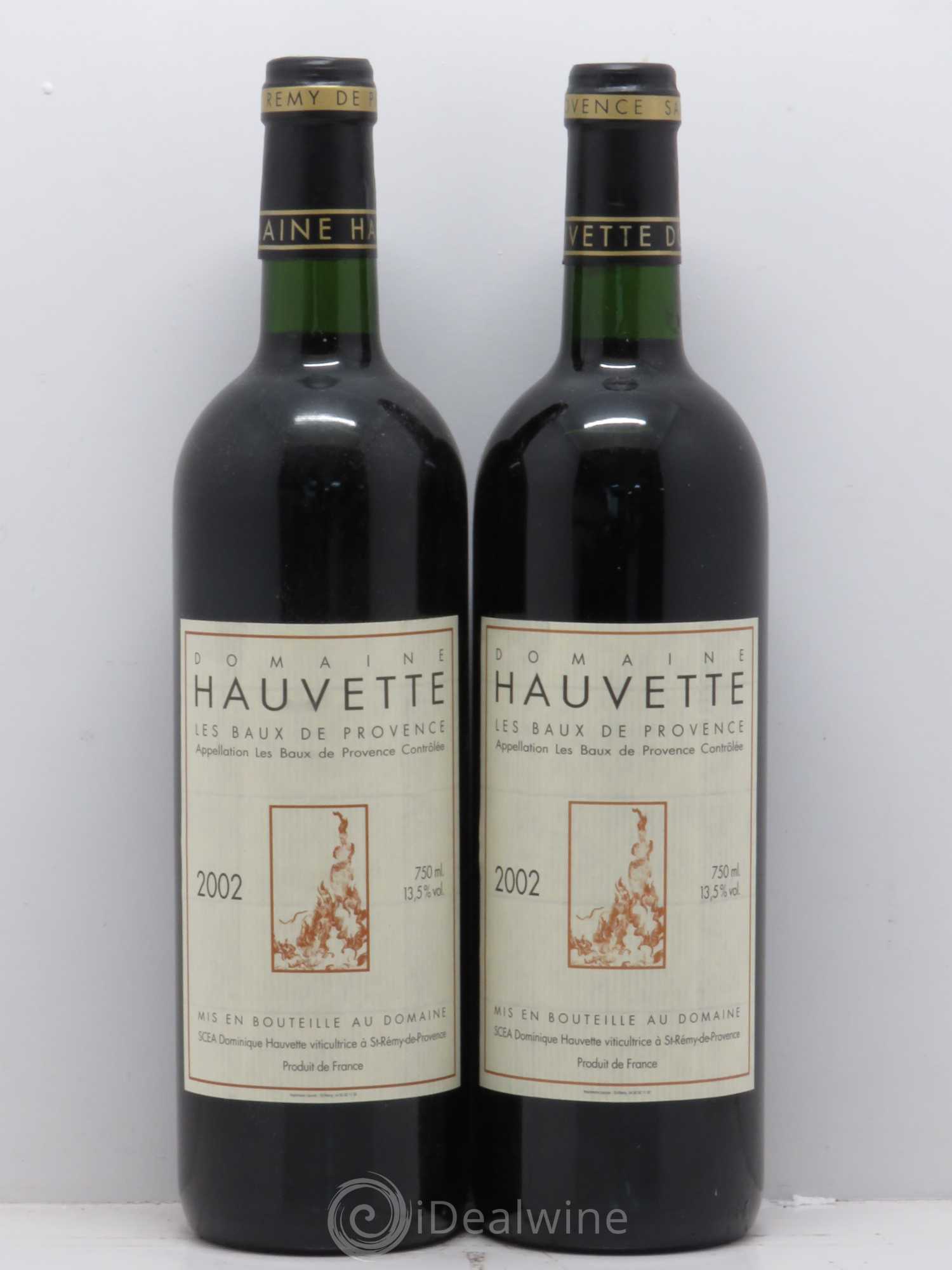 Baux de Provence Hauvette (Domaine) (sans prix de réserve) 2002 - Lot de 2 bouteilles - 0