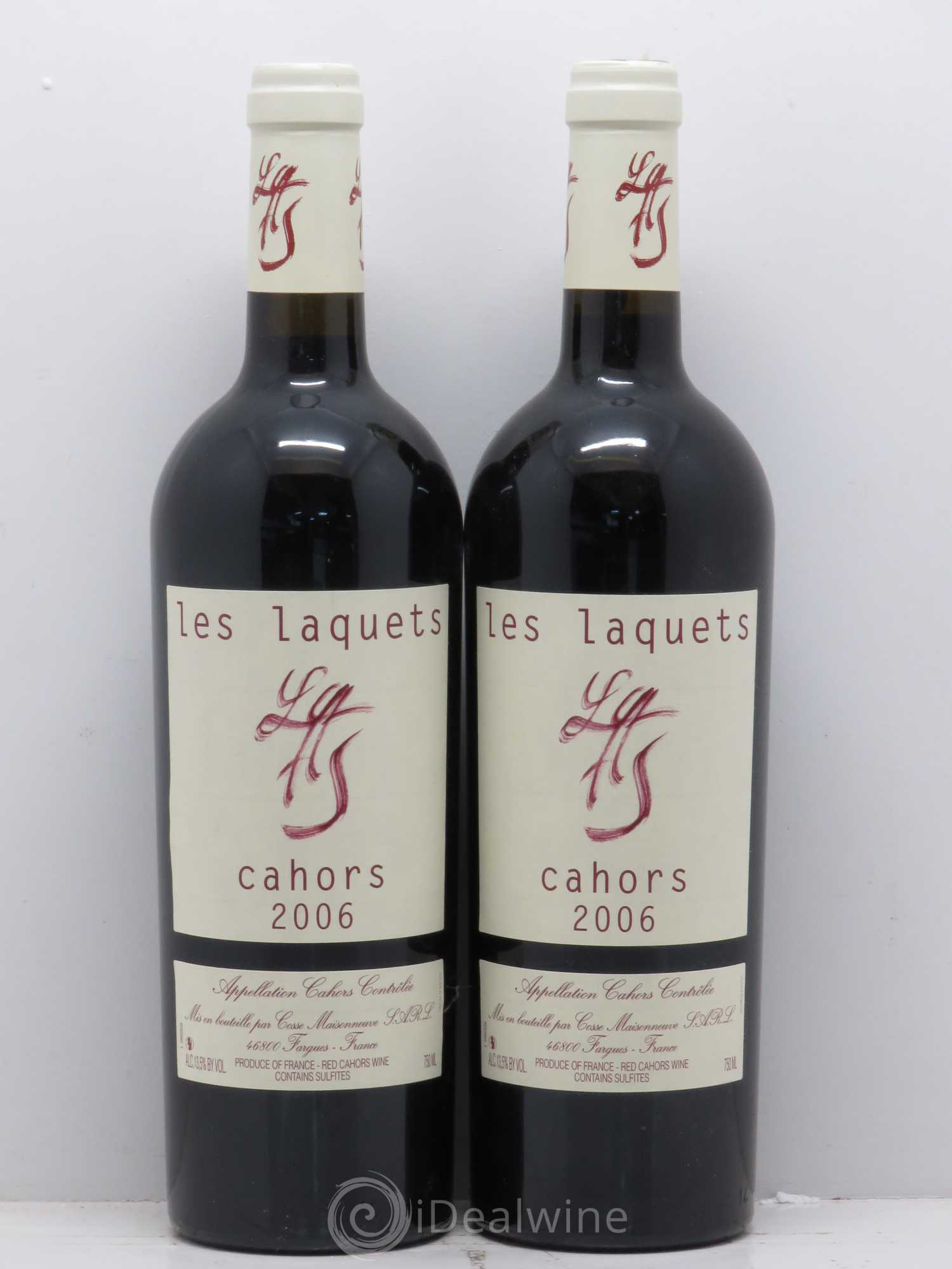 Cahors Les Laquets Cosse-Maisonneuve (Domaine) 2006 - Lot de 2 bouteilles - 0