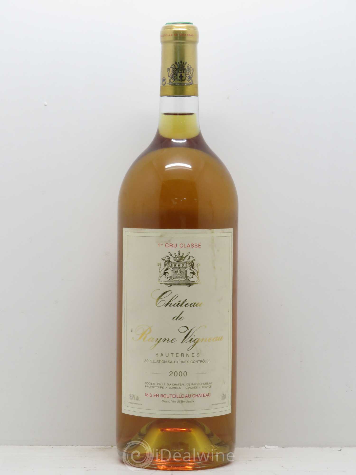 Château de Rayne Vigneau 1er Grand Cru Classé (senza prezzo di riserva) 2000 - Lotto di 1 magnum - 0