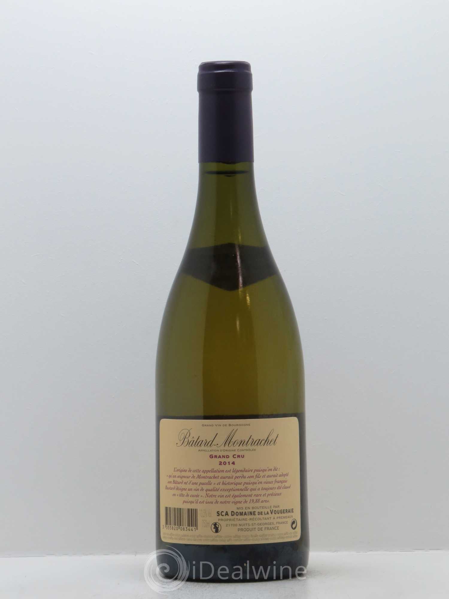 Bâtard-Montrachet Grand Cru La Vougeraie 2014 - Lot de 1 bouteille - 1
