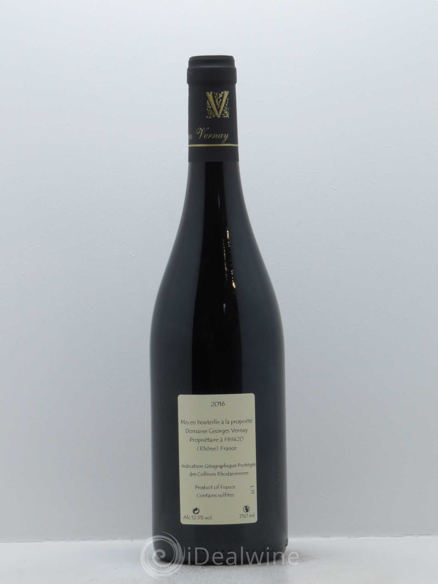Collines Rhodaniennes Fleurs de Mai Georges Vernay 2016 - Lot de 1 bouteille - 1