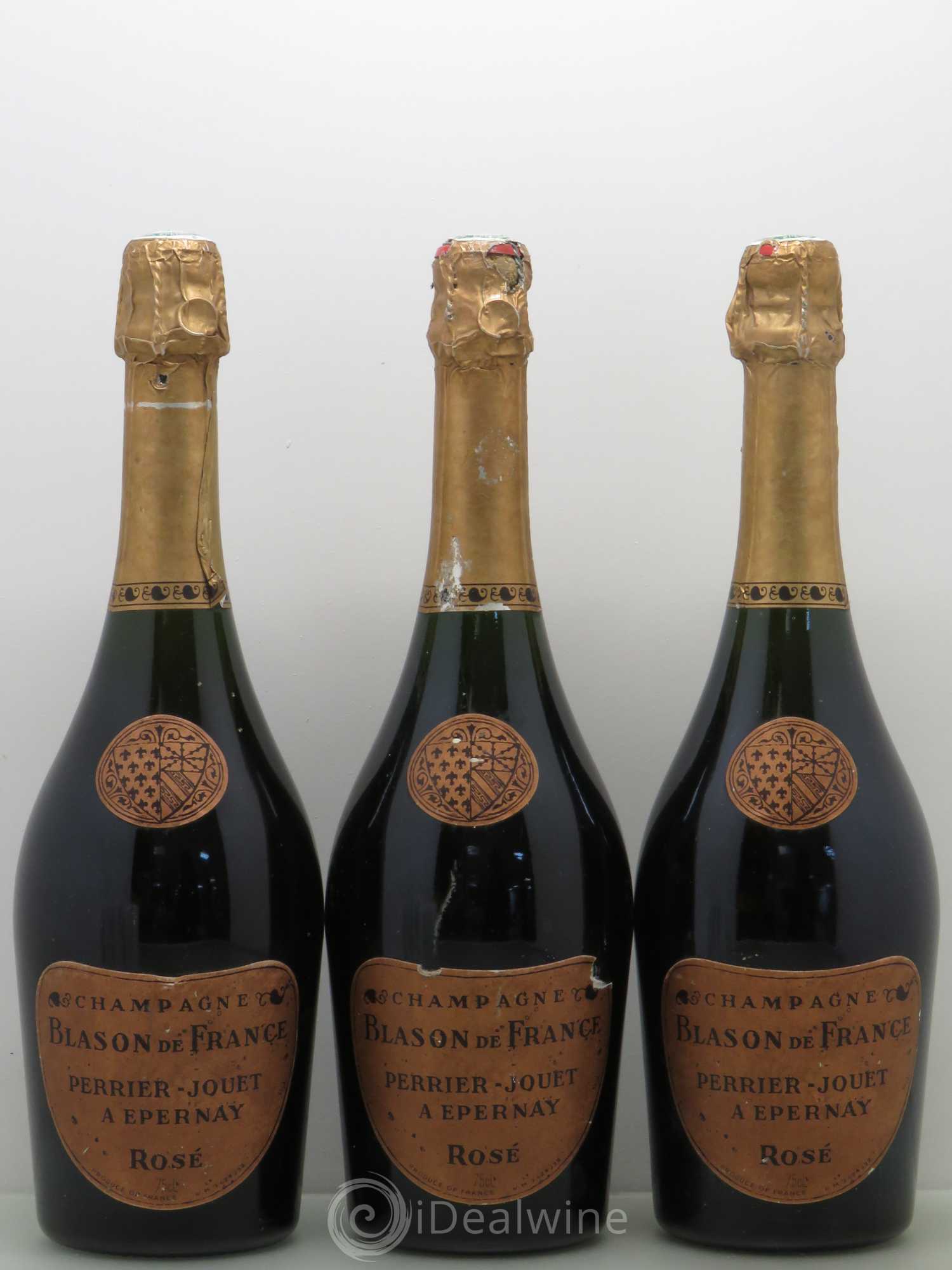 Champagne - Perrier Jouet Blason de France - Posten von 3 Flaschen - 0