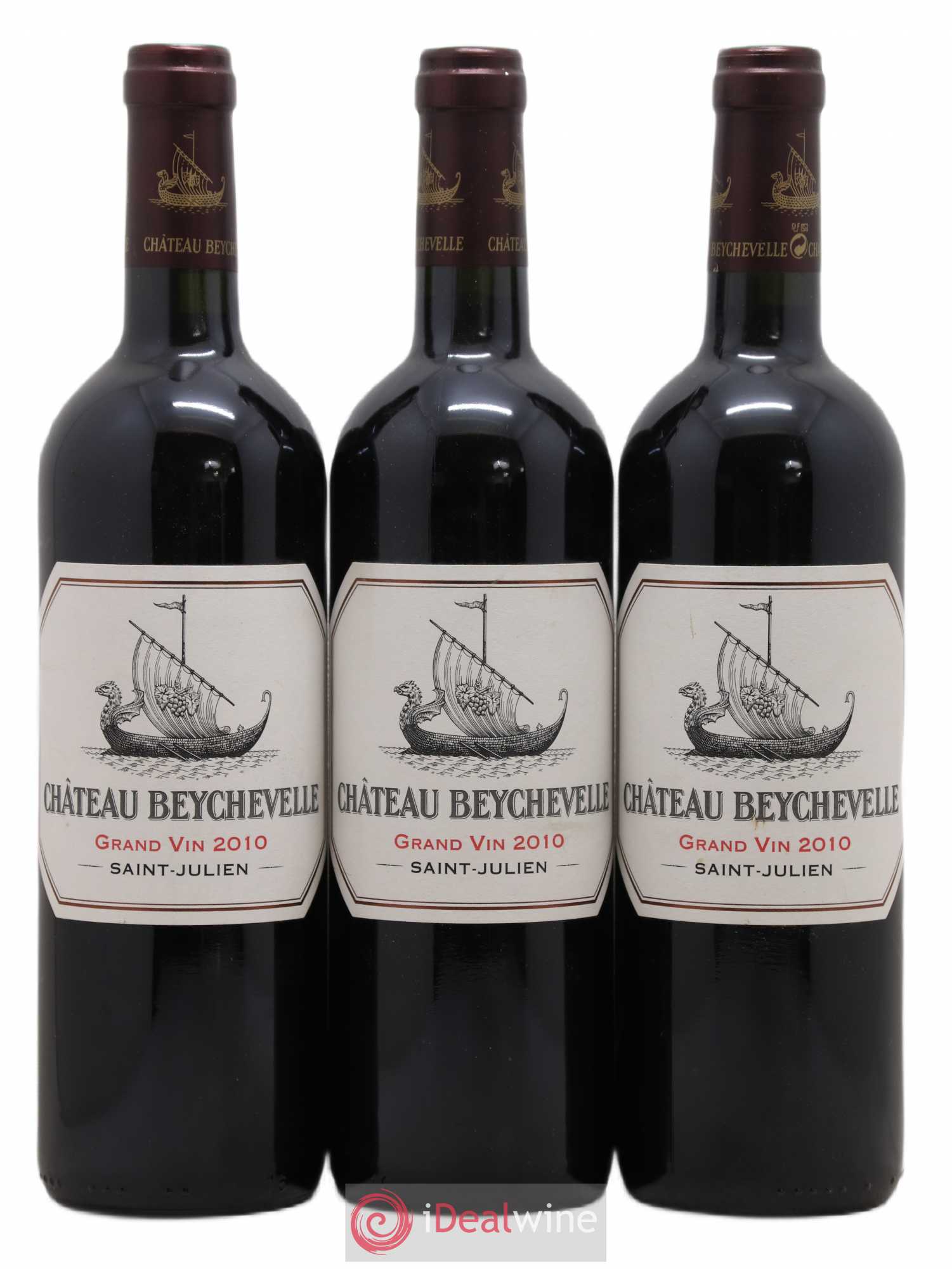 Château Beychevelle 4ème Grand Cru Classé 2010 - Lot de 3 bouteilles - 0