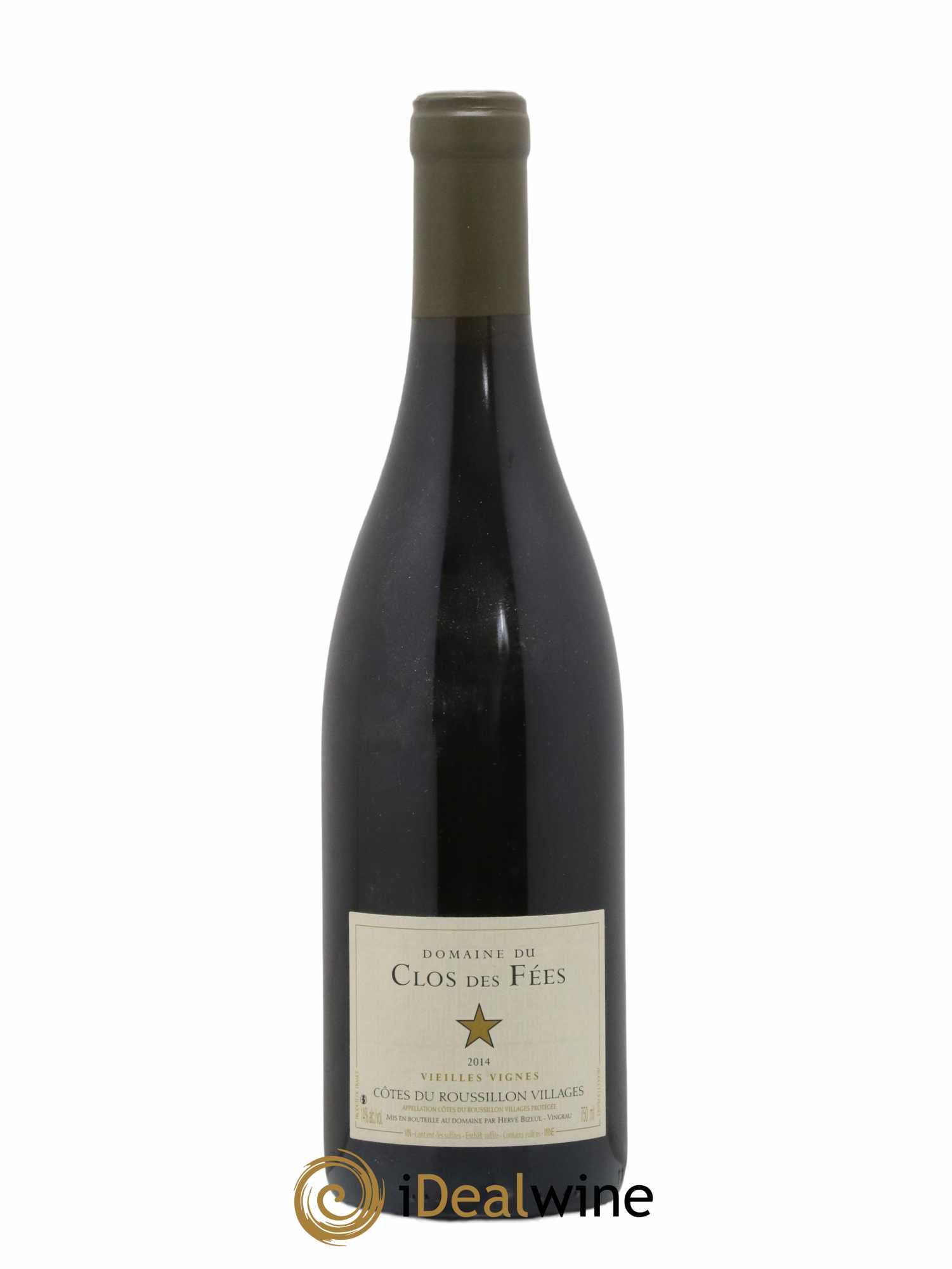 Côtes du Roussillon Villages Clos des Fées Vieilles vignes Hervé Bizeul 2014 - Lot de 1 bouteille - 0
