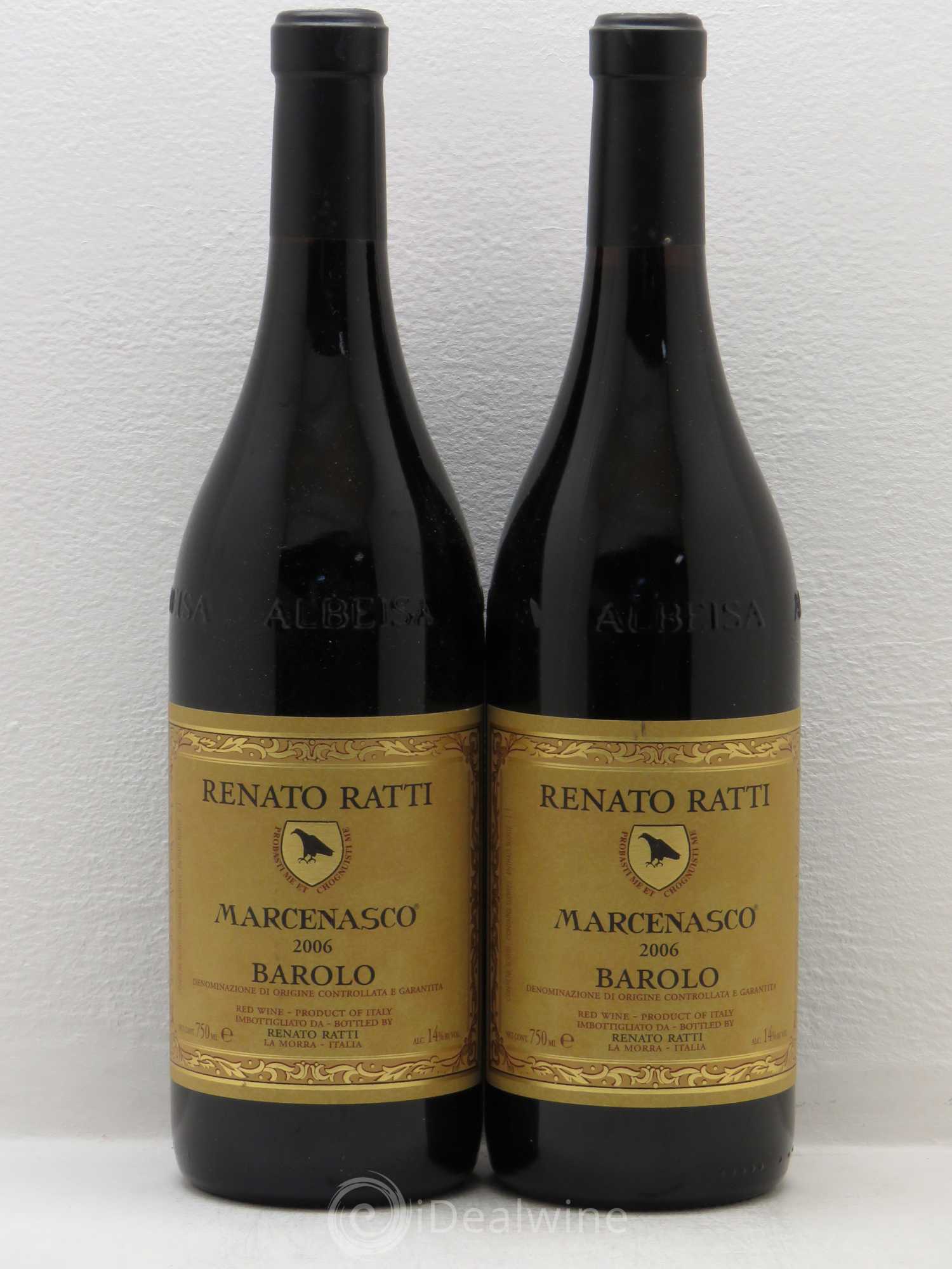 Barolo Renato Ratti Marcenasco 2006 - Lot de 2 bouteilles - 0