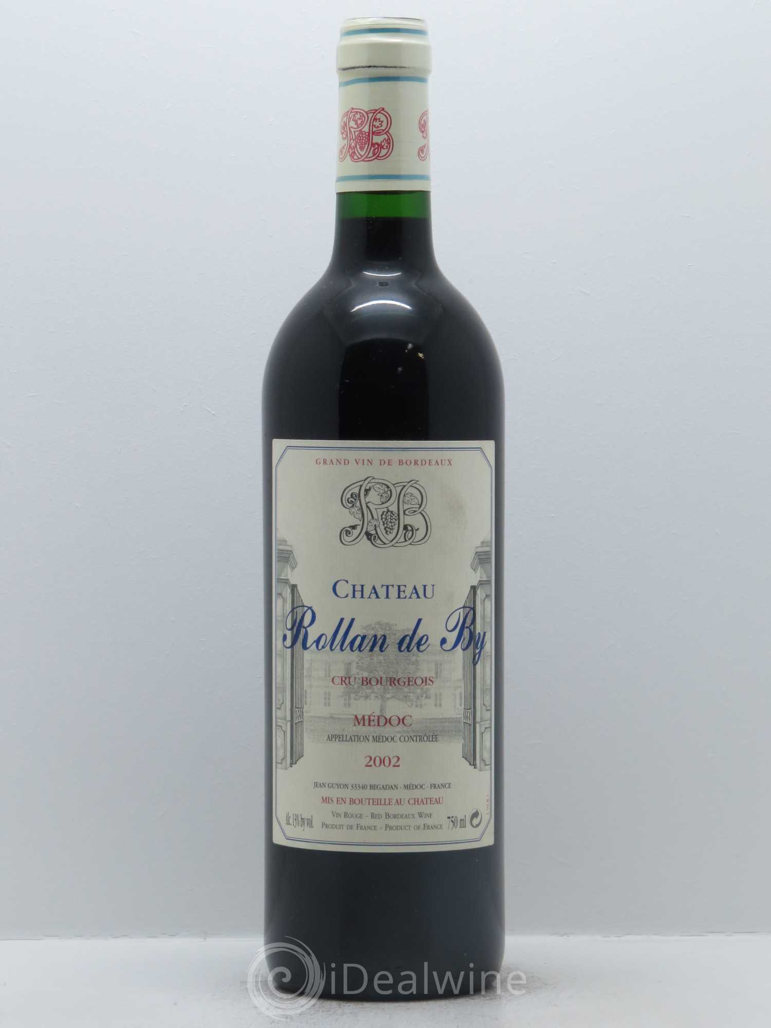 Château Rollan de By Cru Bourgeois 2002 - Lot de 1 bouteille - 0