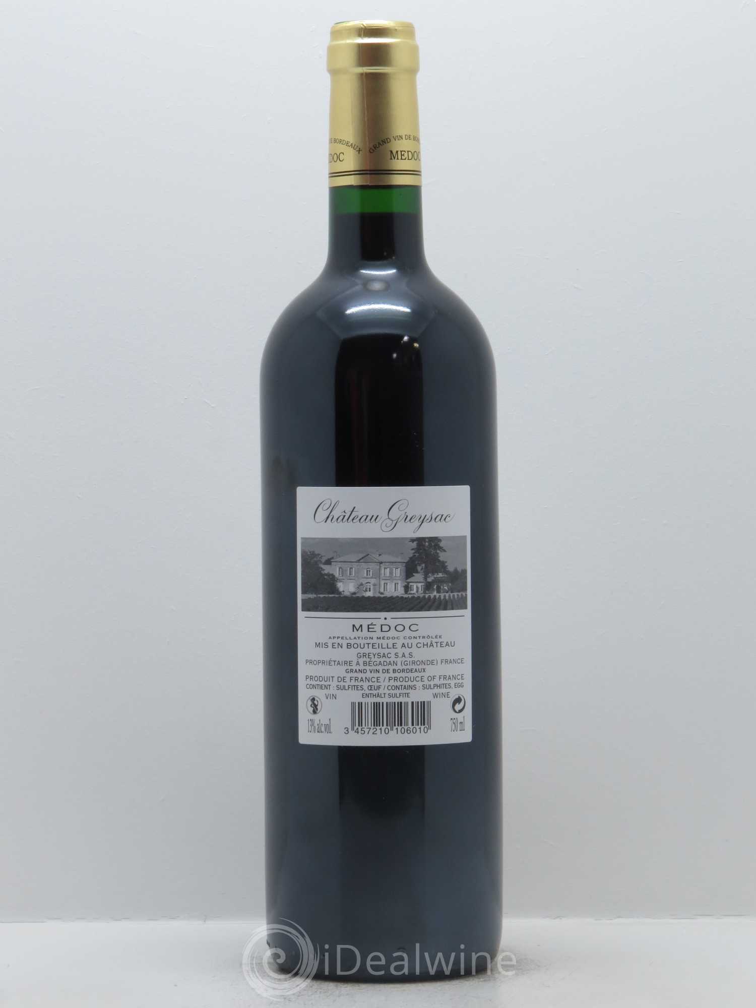 Château Greysac Cru Bourgeois 2006 - Lot de 1 bouteille - 1