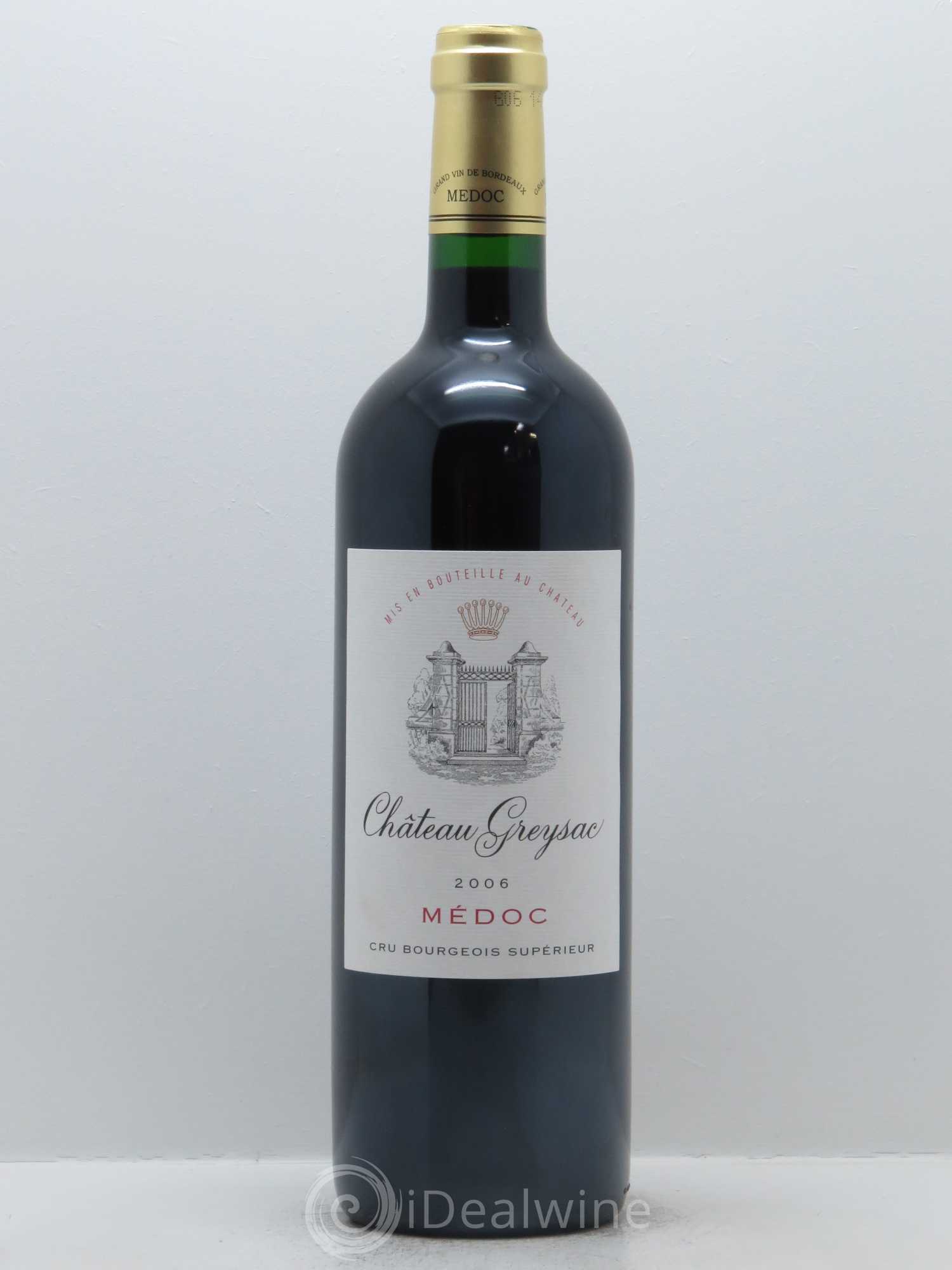 Château Greysac Cru Bourgeois 2006 - Lot de 1 bouteille - 0
