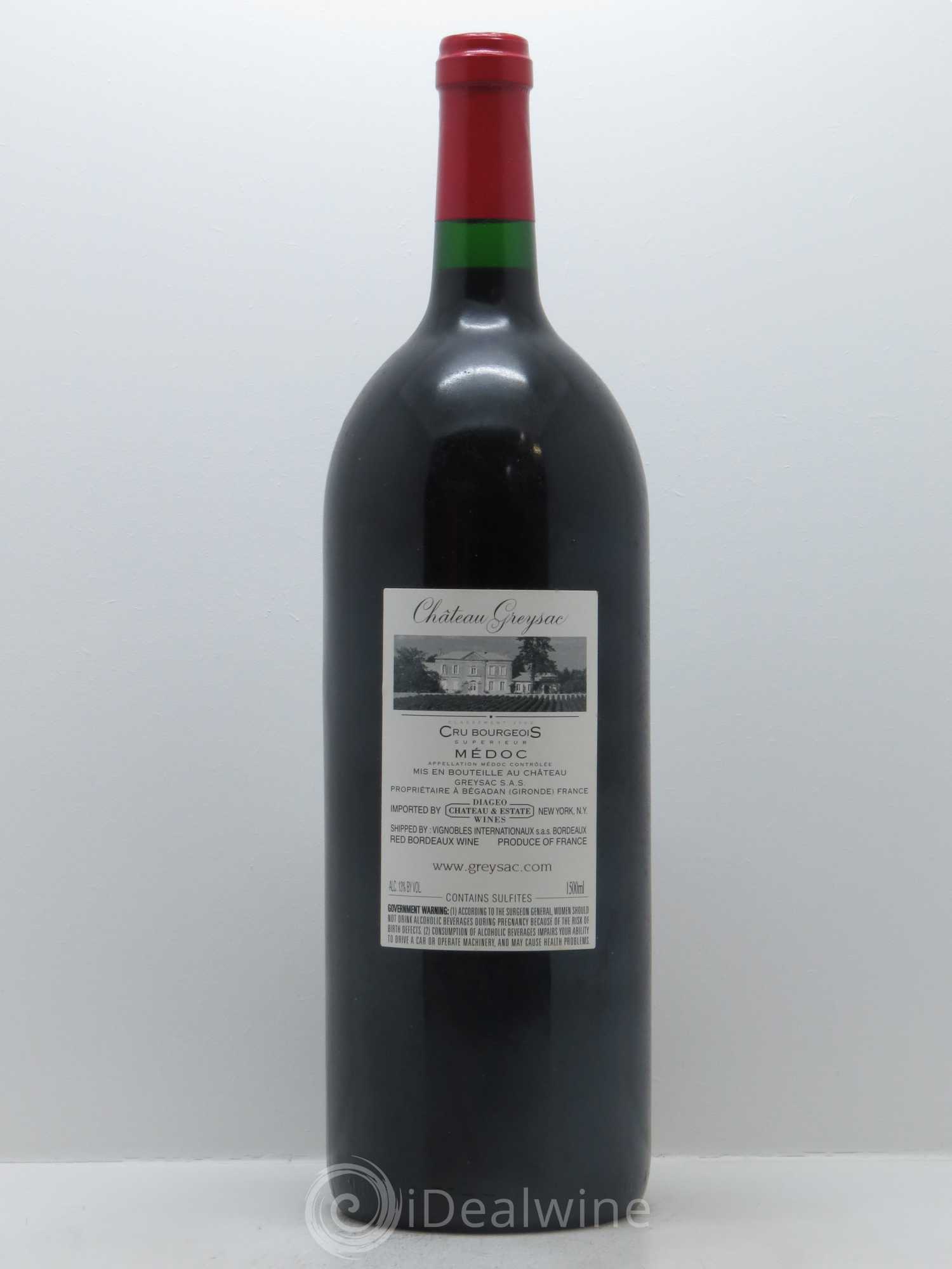 Château Greysac Cru Bourgeois 1998 - Lot de 1 magnum - 1