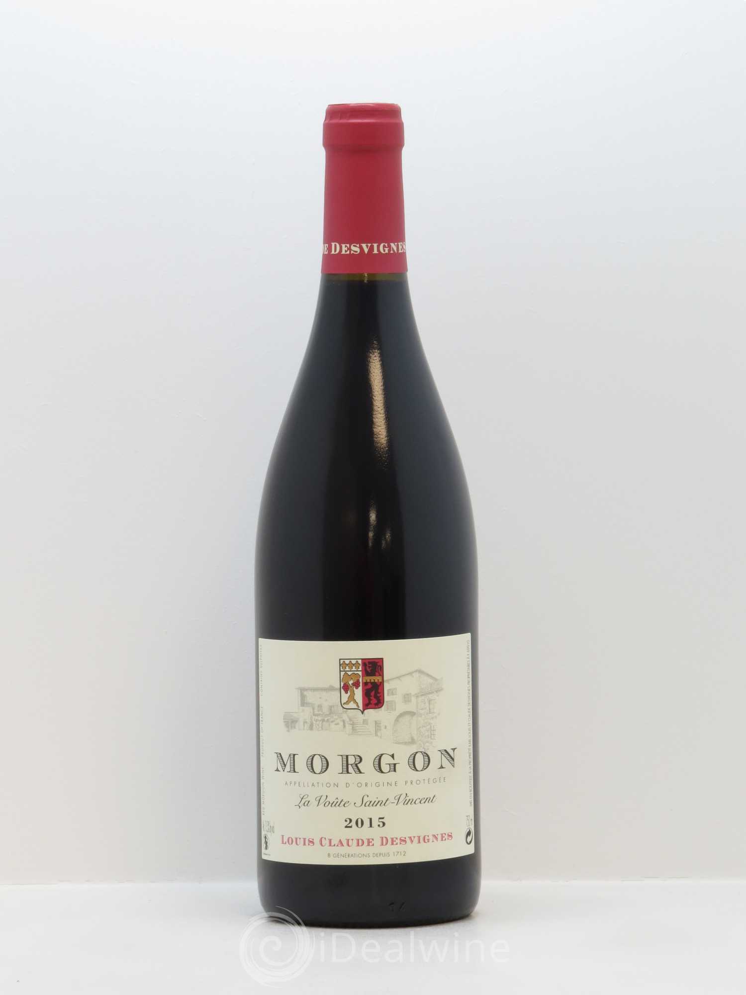 Morgon La Voûte Saint Vincent Louis-Claude Desvignes 2015 - Lot de 1 bouteille - 0