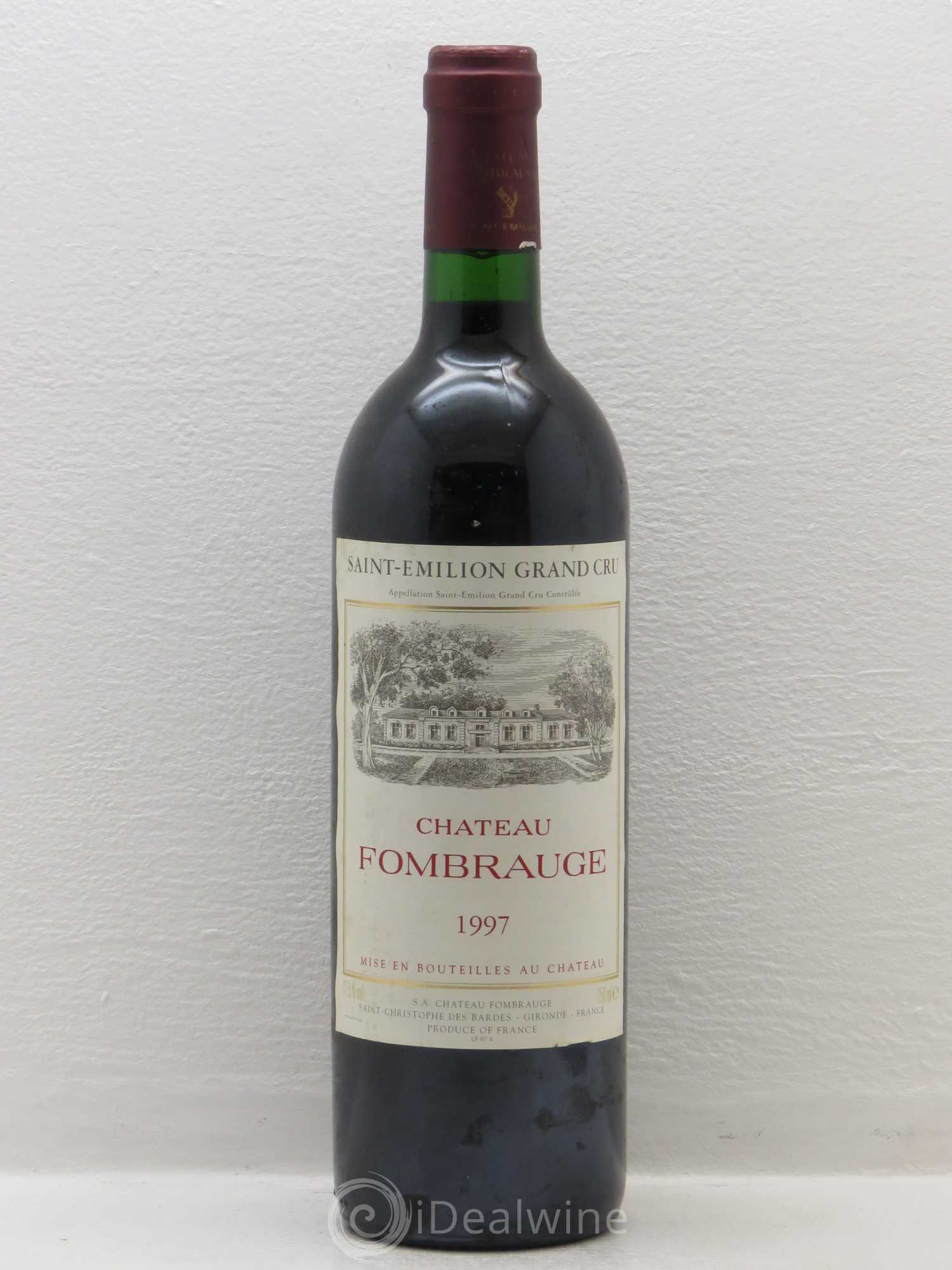 Château Fombrauge Grand Cru Classé 1997 - Lot de 1 bouteille - 0