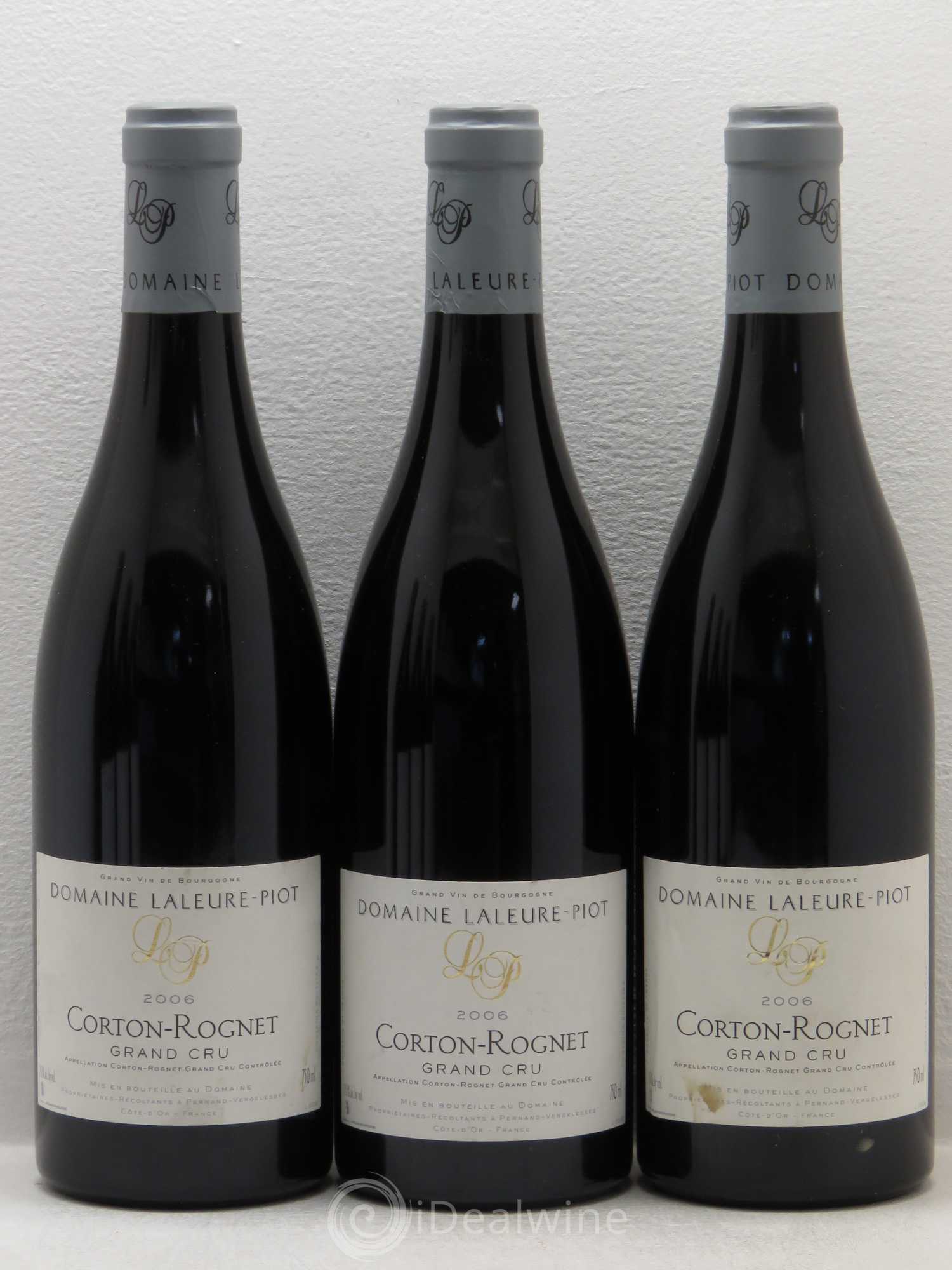 Corton Grand Cru Domaine Laleure Piot Le Rognet 2006 - Lot de 6 bouteilles - 1