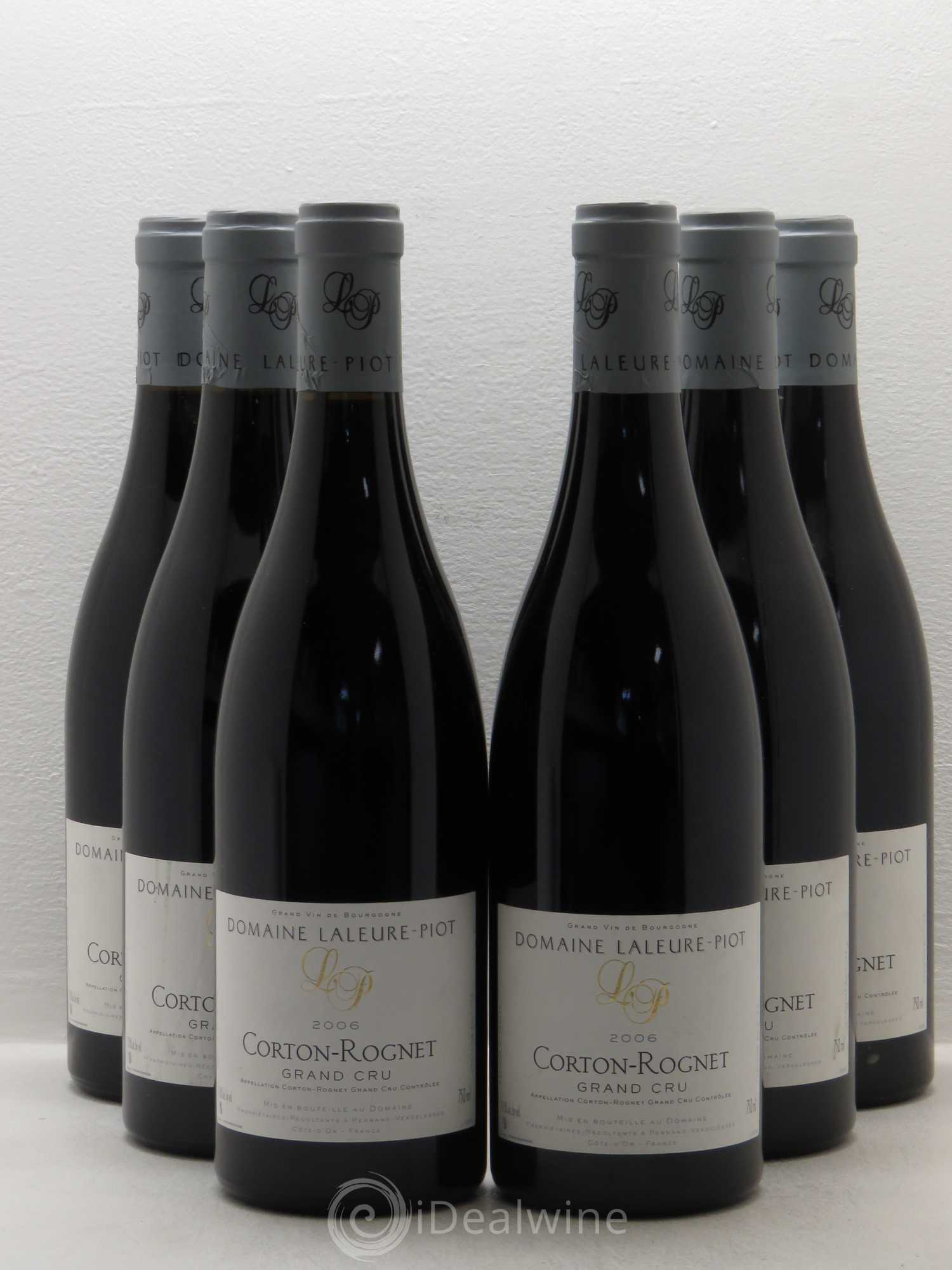 Corton Grand Cru Domaine Laleure Piot Le Rognet 2006 - Lot de 6 bouteilles - 0