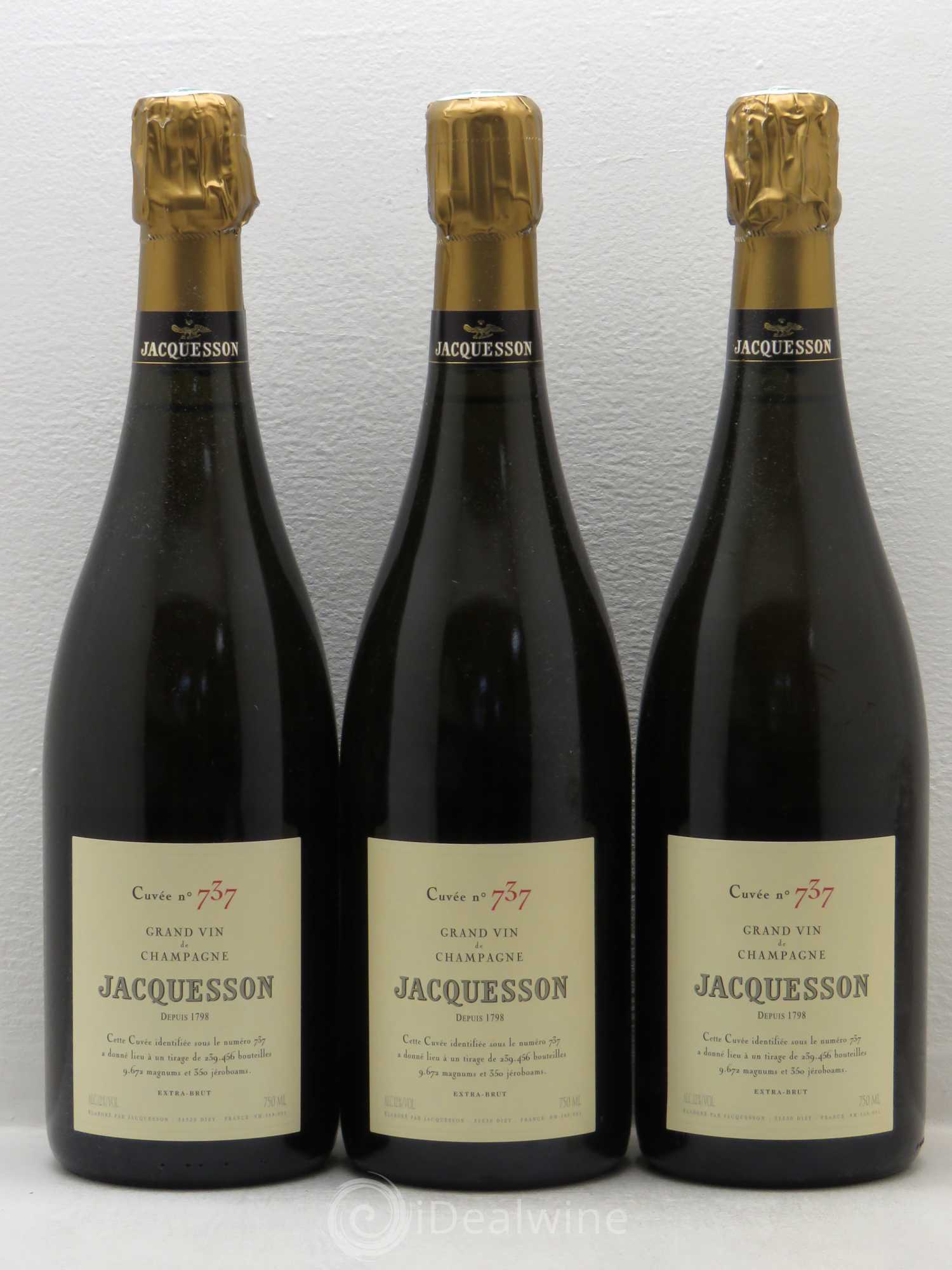 Cuvée 737 Jacquesson - Lot de 3 bouteilles - 0