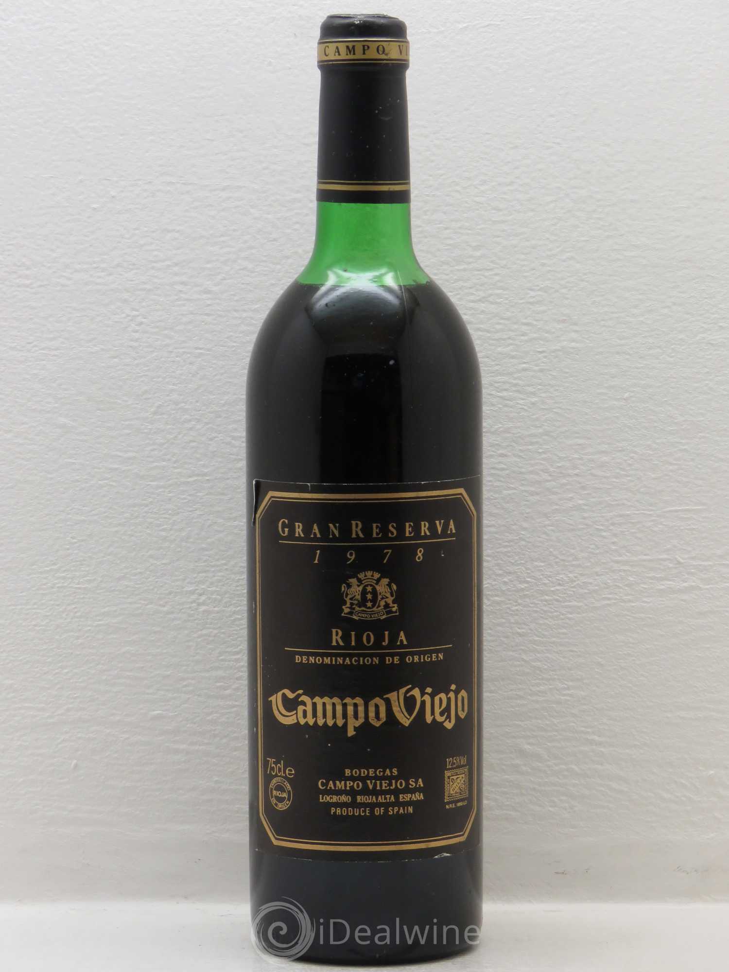 Rioja DOCA Campo Viejo Gran Reserva 1978 - Lotto di 1 bottiglia - 0
