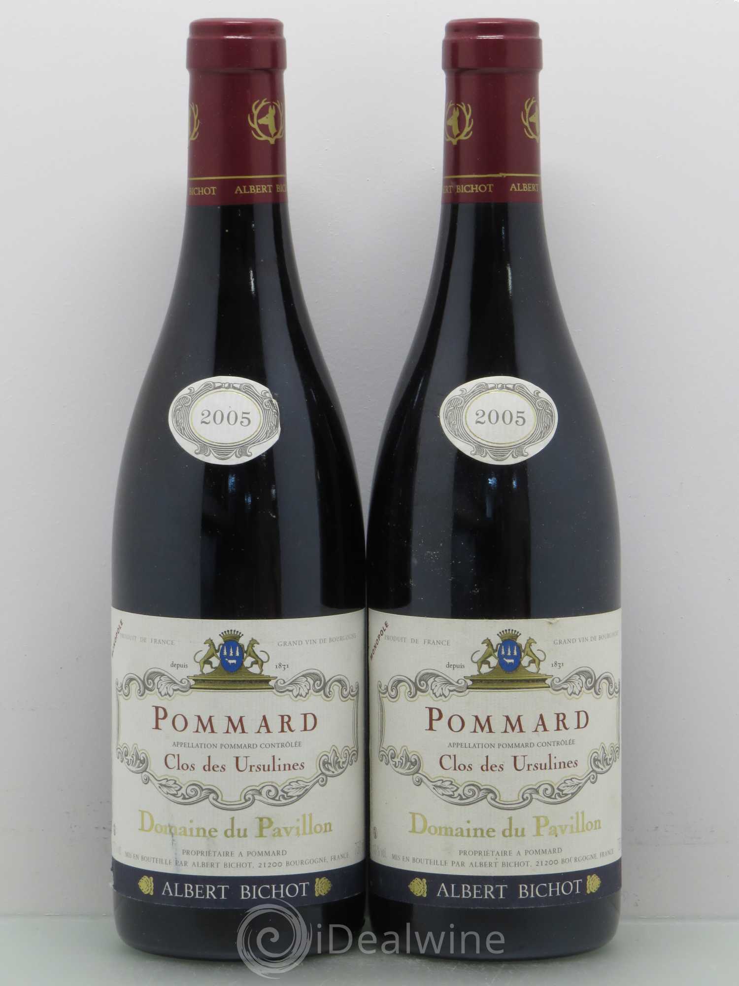 Pommard Clos des Ursulines Domaine du Pavillon - Albert Bichot 2005 - Lot de 2 bouteilles - 0