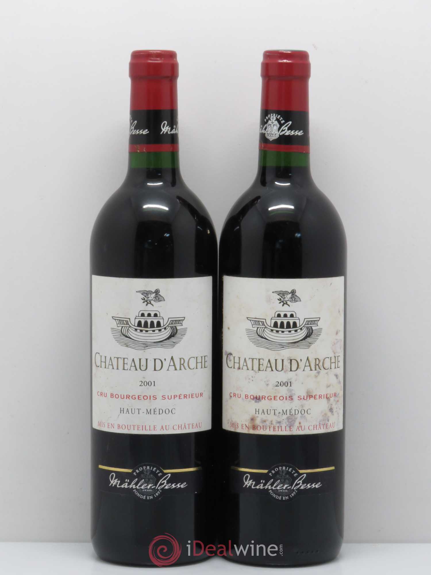 Château d'Arche Cru Bourgeois 2001 - Lot de 2 bouteilles - 0