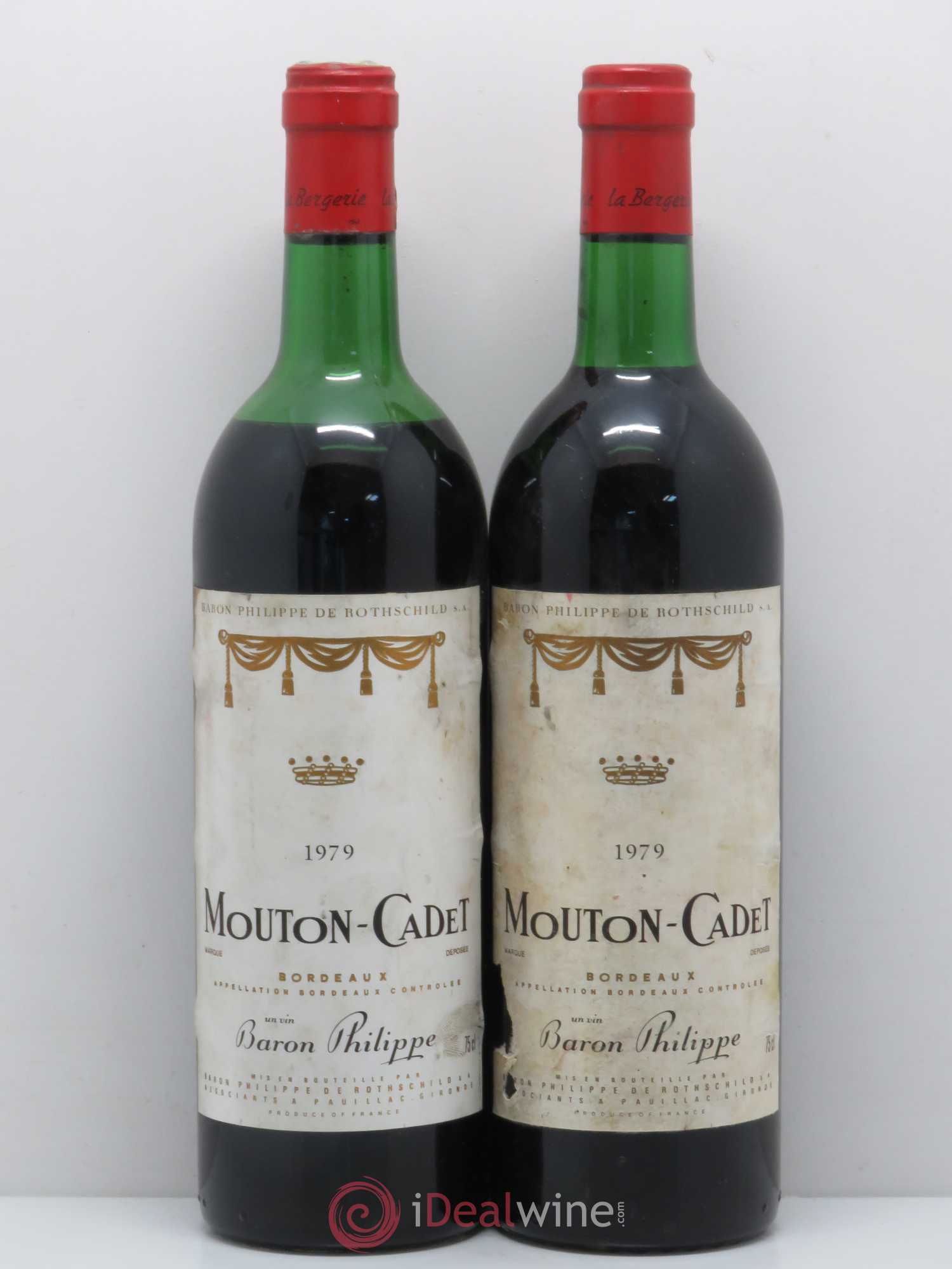 Château Mouton Cadet (sans prix de réserve) 1979 - Lot de 2 bouteilles - 0