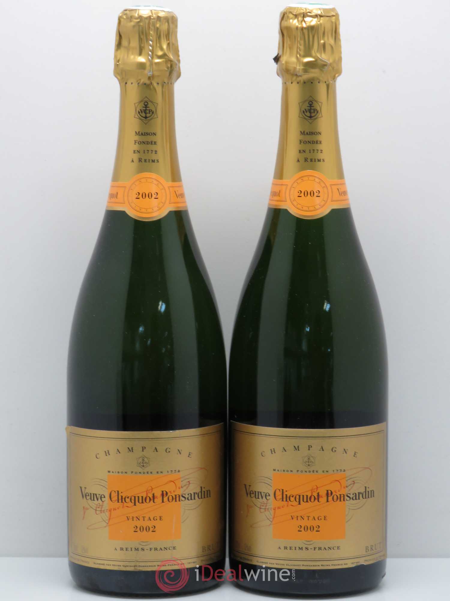 Vintage Veuve Clicquot 2002 - Lot de 2 bouteilles - 0