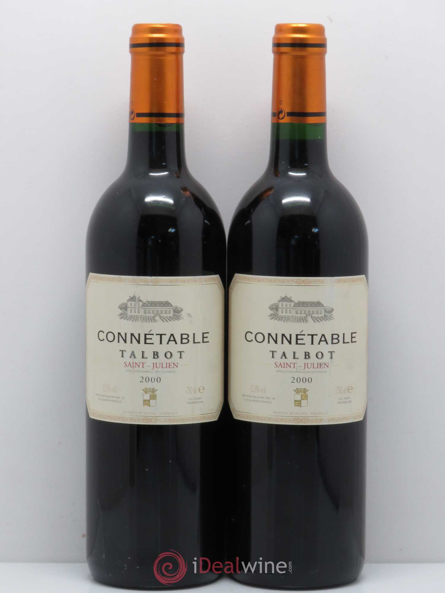 Connétable de Talbot Second Vin 2000 - Lot de 2 bouteilles - 0